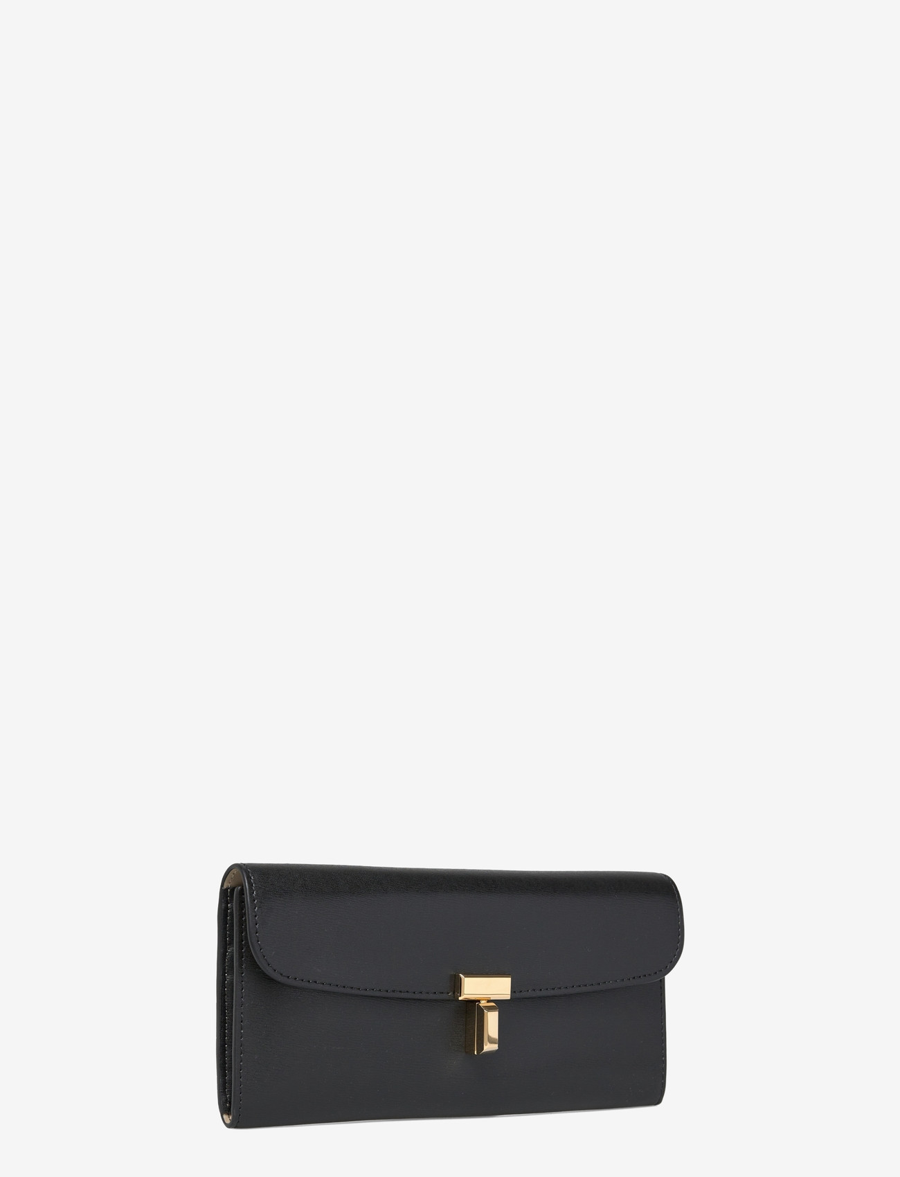 Toteme - T-Lock leather wallet - plånböcker - black - 2