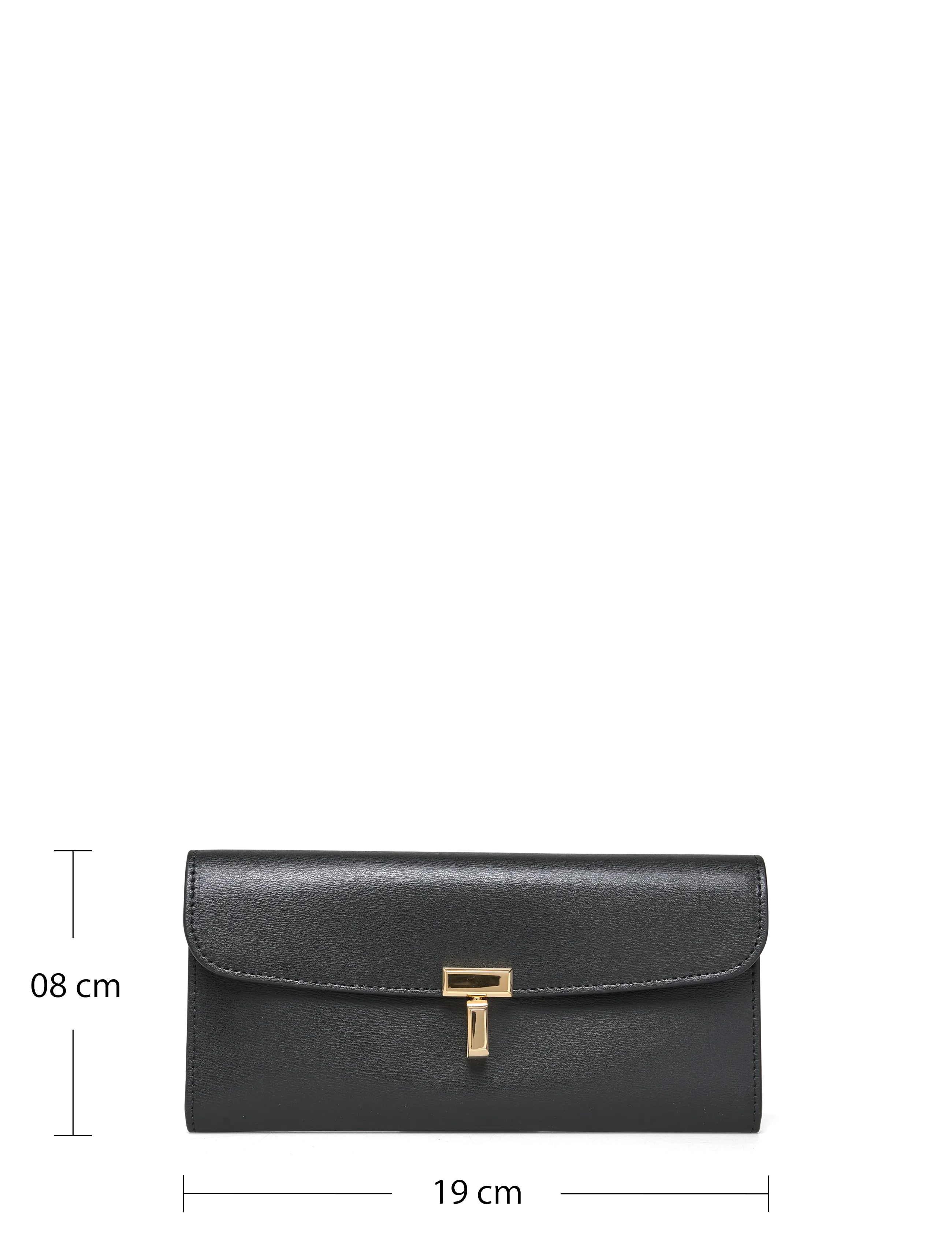 TOTEME - T Lock Fold-Over Wallet - punge - black - 3
