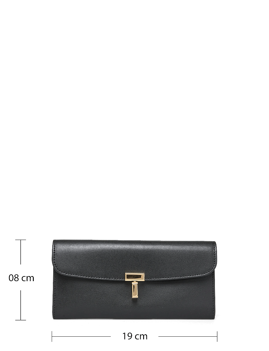 TOTEME - T Lock Fold-Over Wallet - punge - black - 3