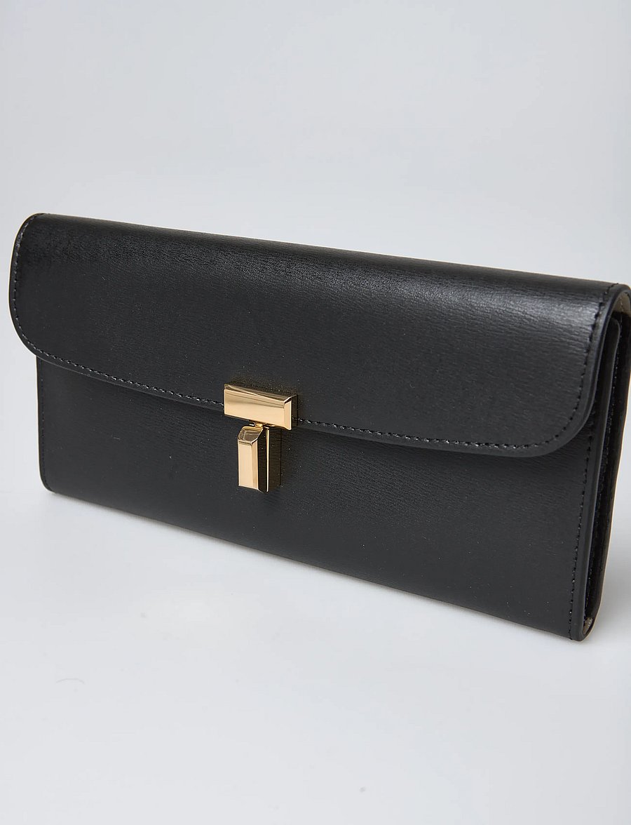 TOTEME - T Lock Fold-Over Wallet - punge - black - 4