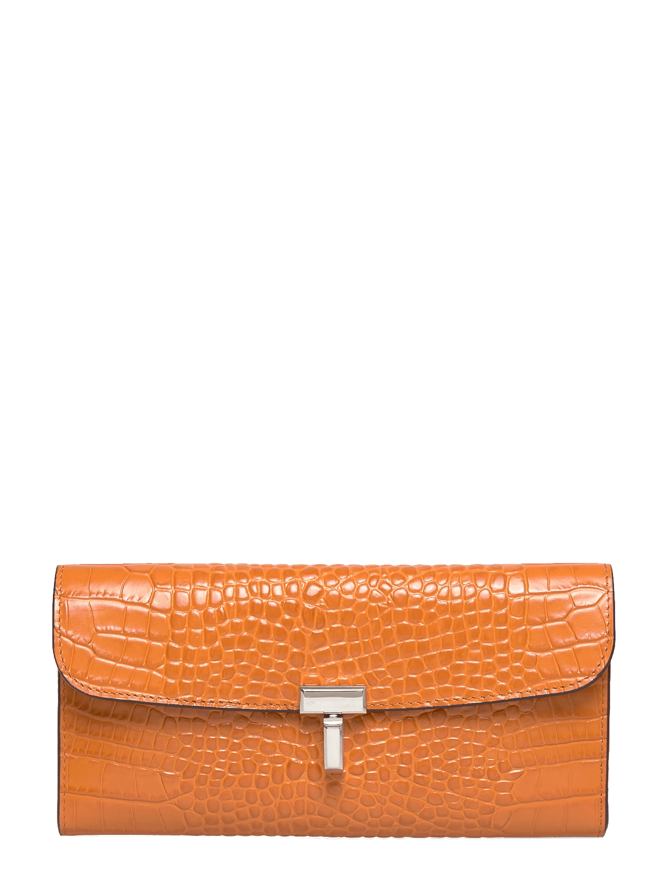 T-Lock Croco Print Leather Wallet