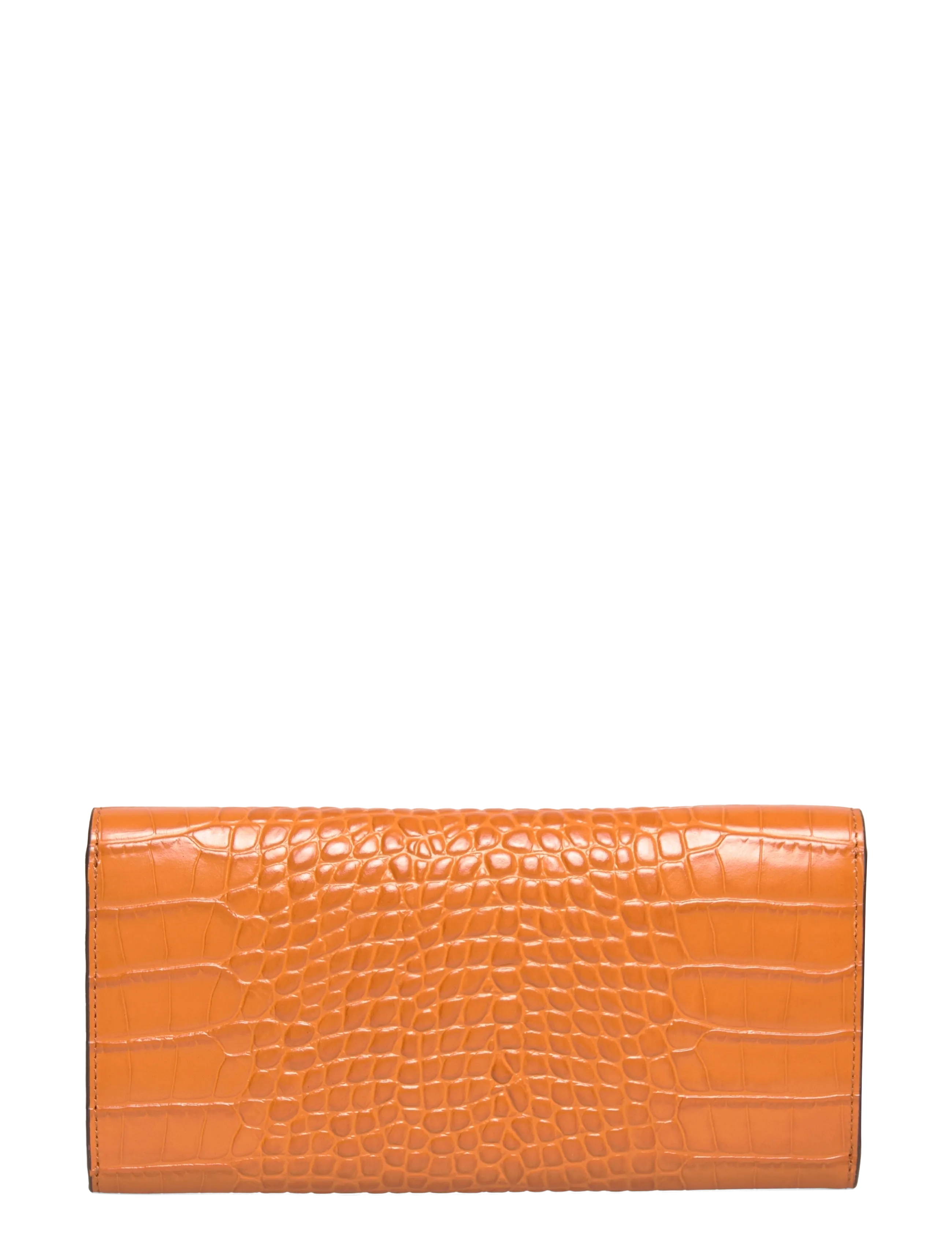 TOTEME - T-Lock Croco Print Leather Wallet - naudas maki - orange - 1