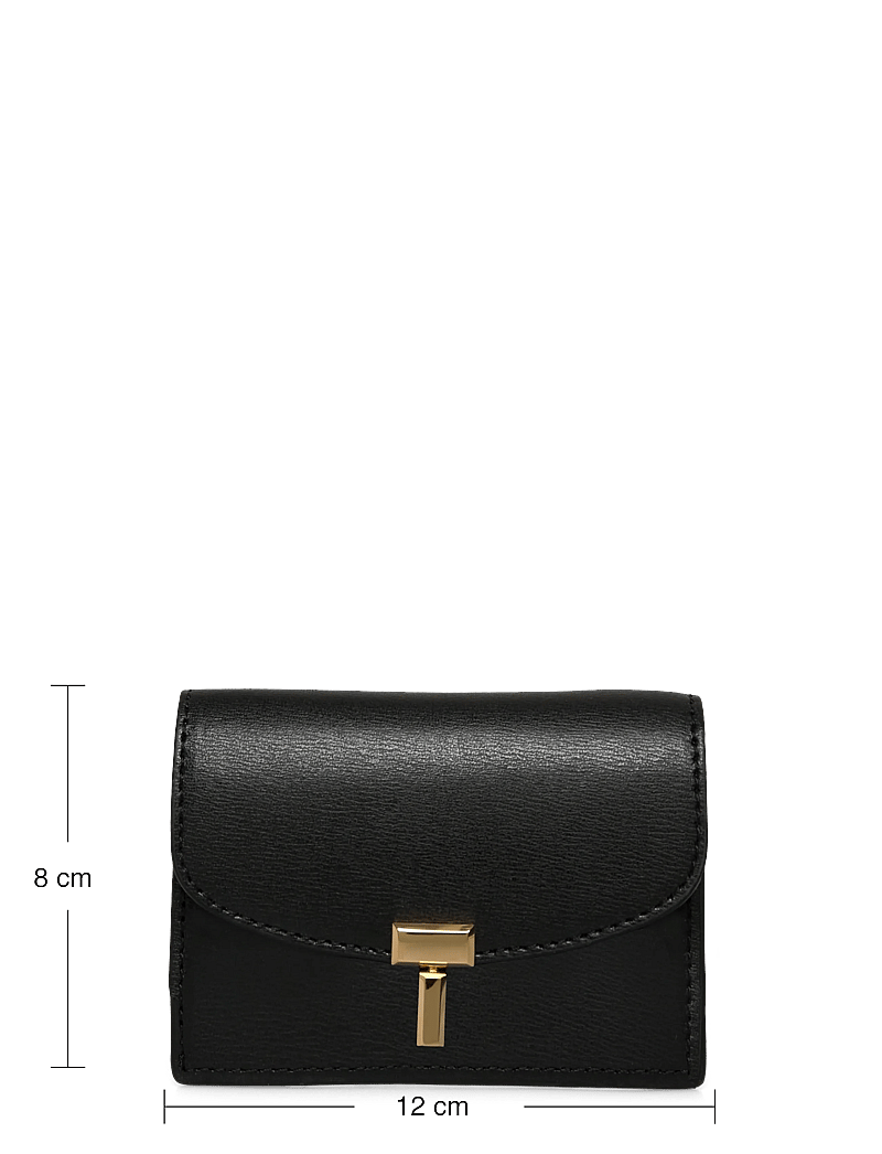 TOTEME - T-Lock leather wallet - kartenetuis - black - 3