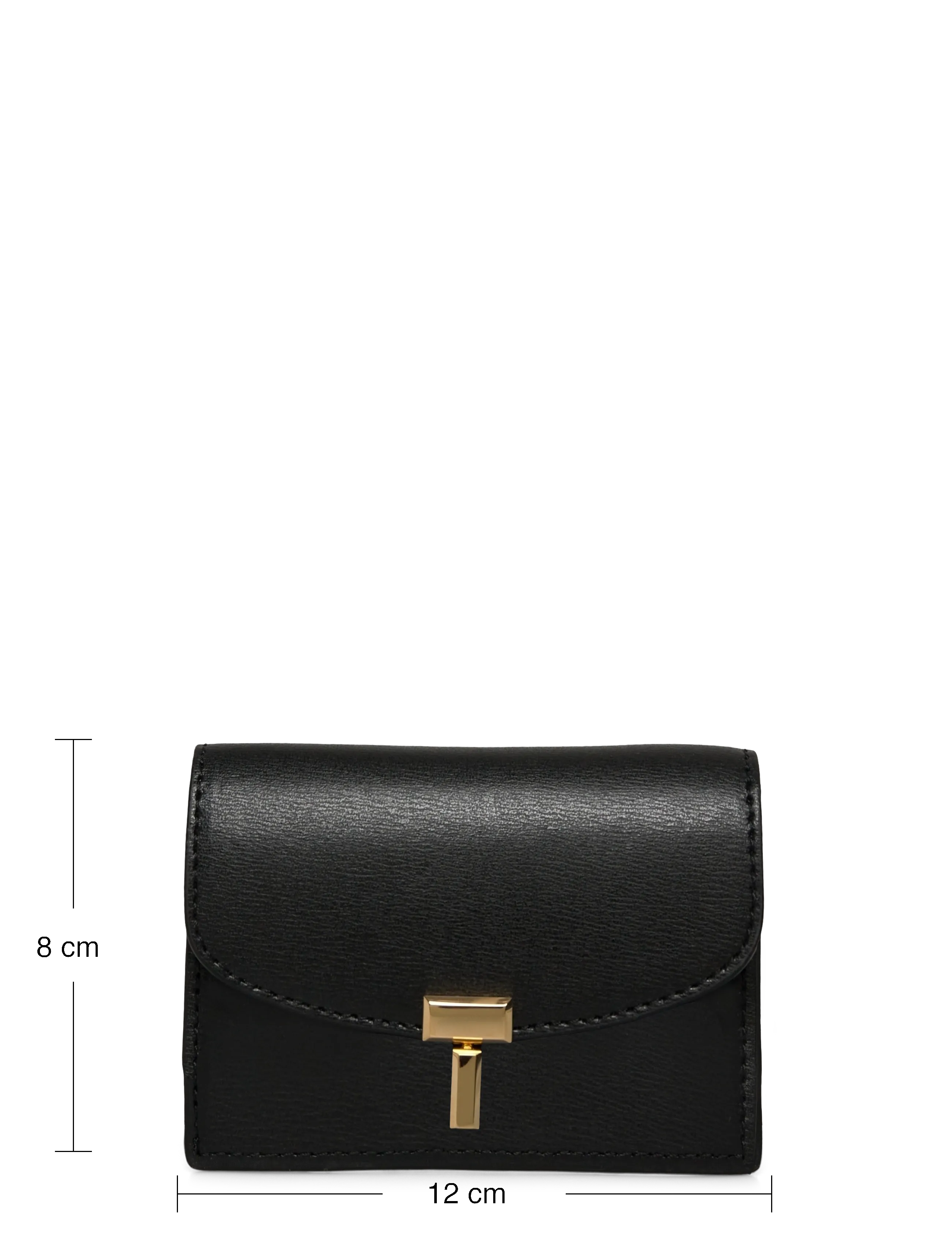 TOTEME - T-Lock leather wallet - kartenetuis - black - 3
