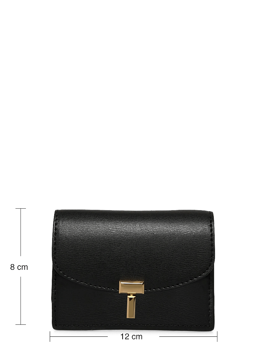 TOTEME - T-Lock leather wallet - kartenetuis - black - 3