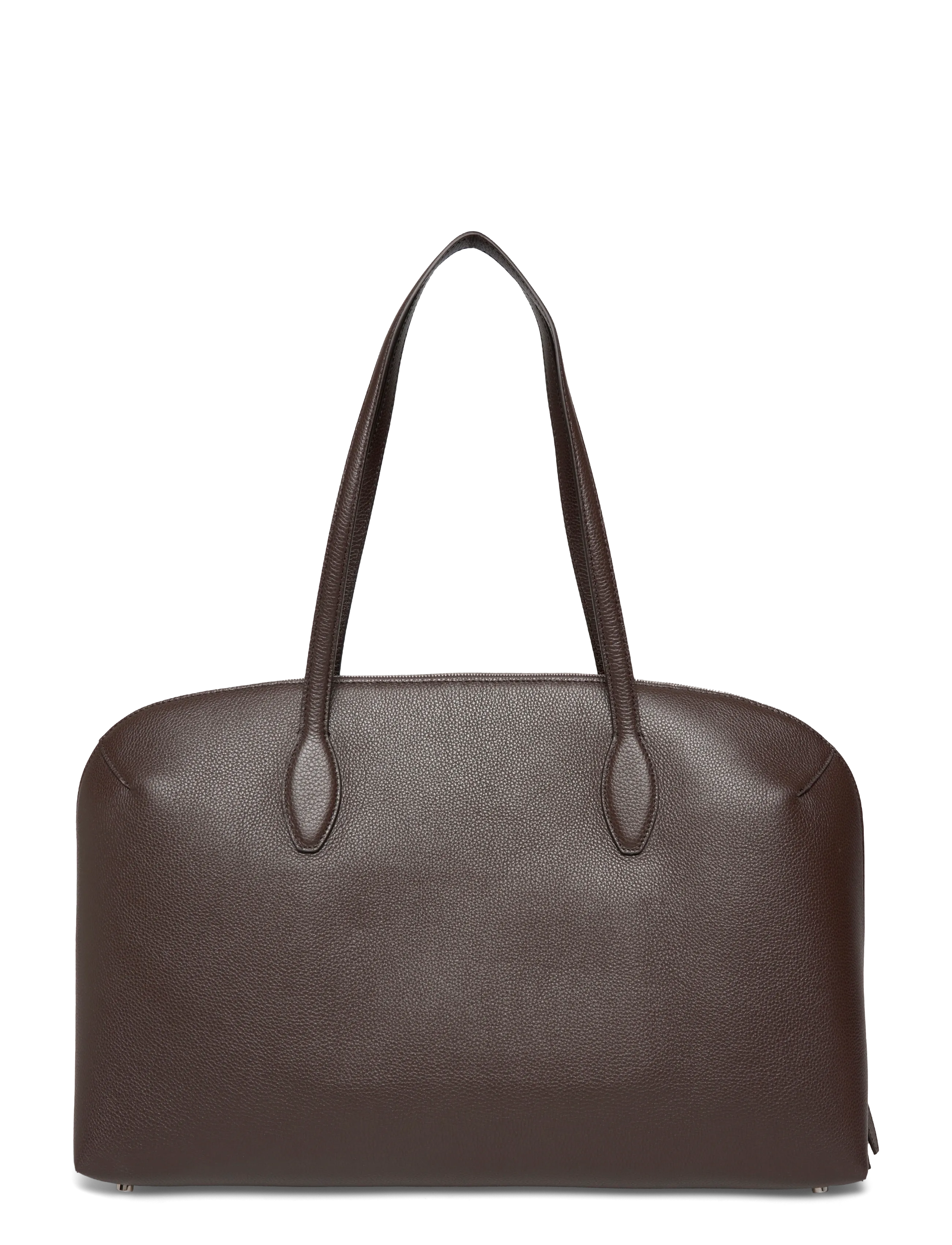 TOTEME - Suede Handbag with engraved logo - besondere anlässe - dark chocolate - 1