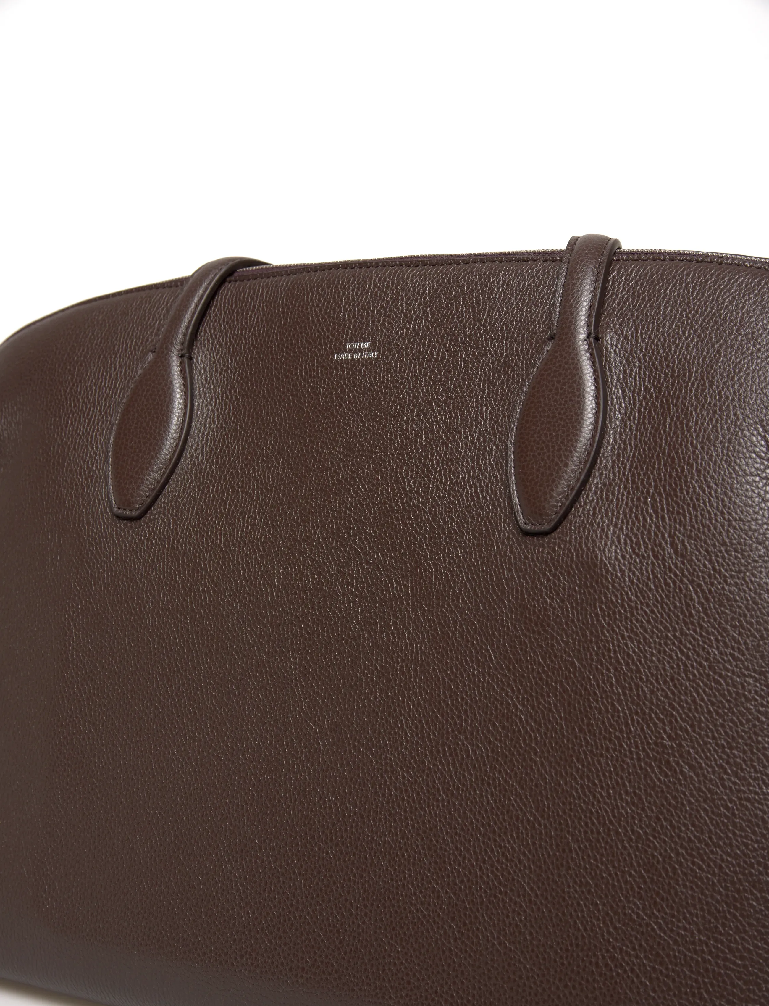 TOTEME - Suede Handbag with engraved logo - besondere anlässe - dark chocolate - 4