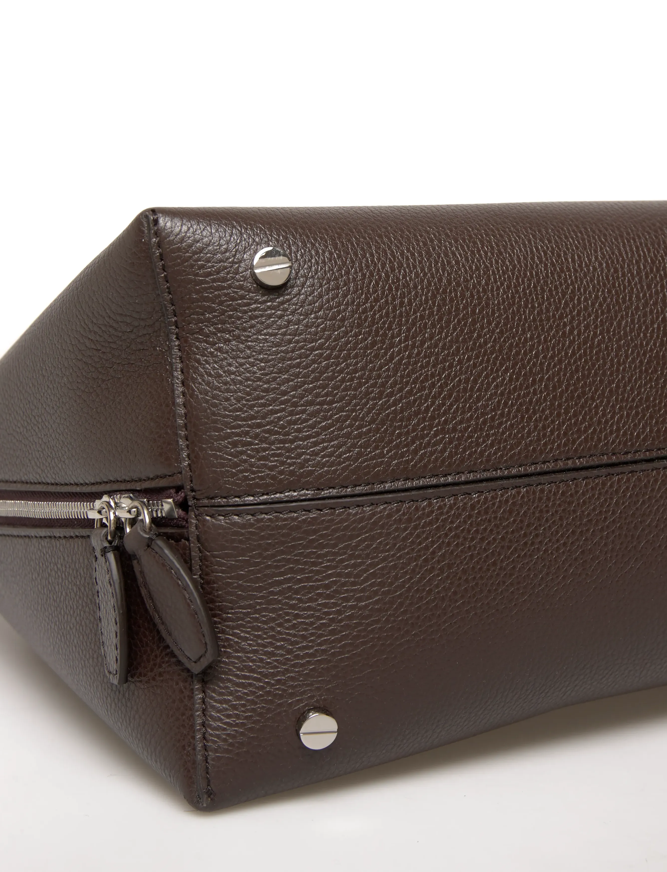 TOTEME - Suede Handbag with engraved logo - besondere anlässe - dark chocolate - 5