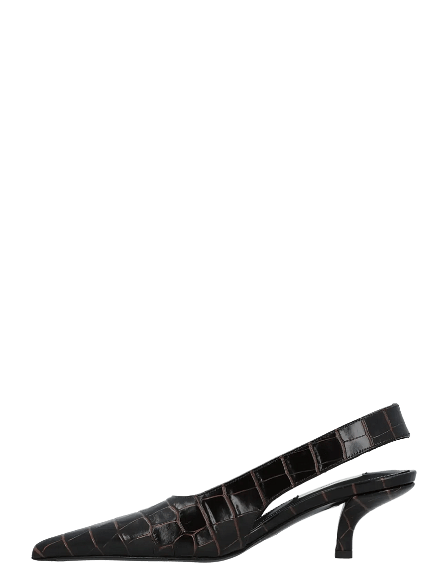 TOTEME - Classic Croco Slingb - heeled slingbacks - brown - 1