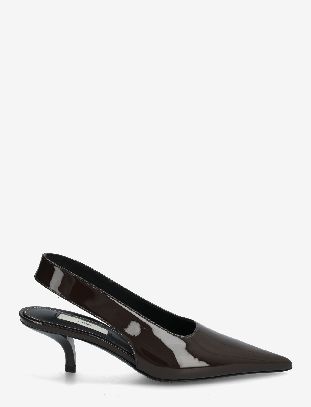 TOTEME - Patent-leather slingback pumps - kontsaga slingback-kingad - brown - 1