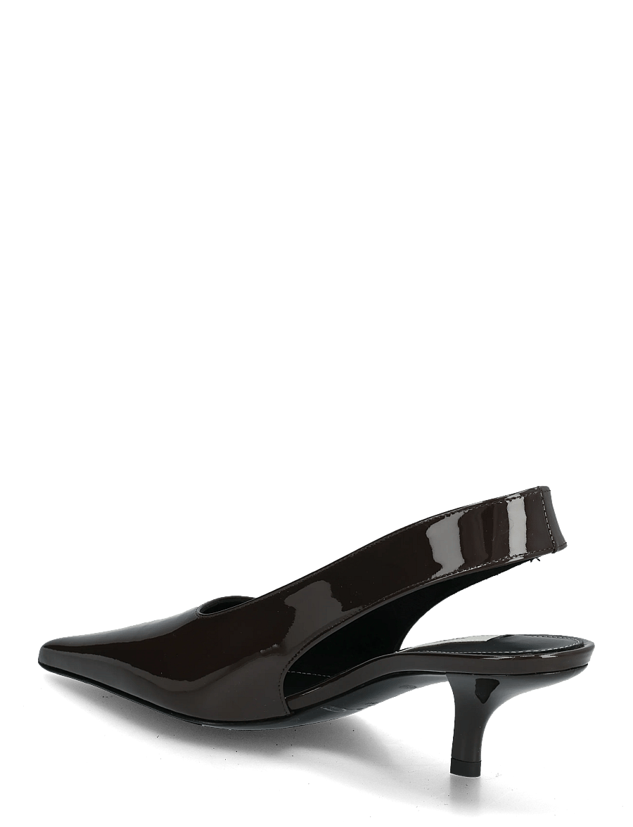 TOTEME - Patent-leather slingback pumps - kontsaga slingback-kingad - brown - 2