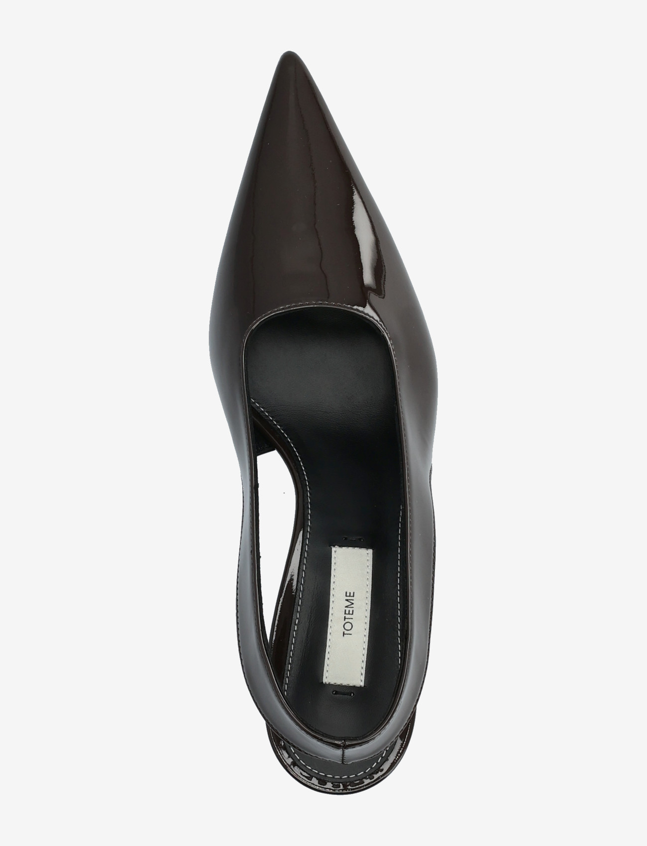 TOTEME - Patent-leather slingback pumps - kontsaga slingback-kingad - brown - 3