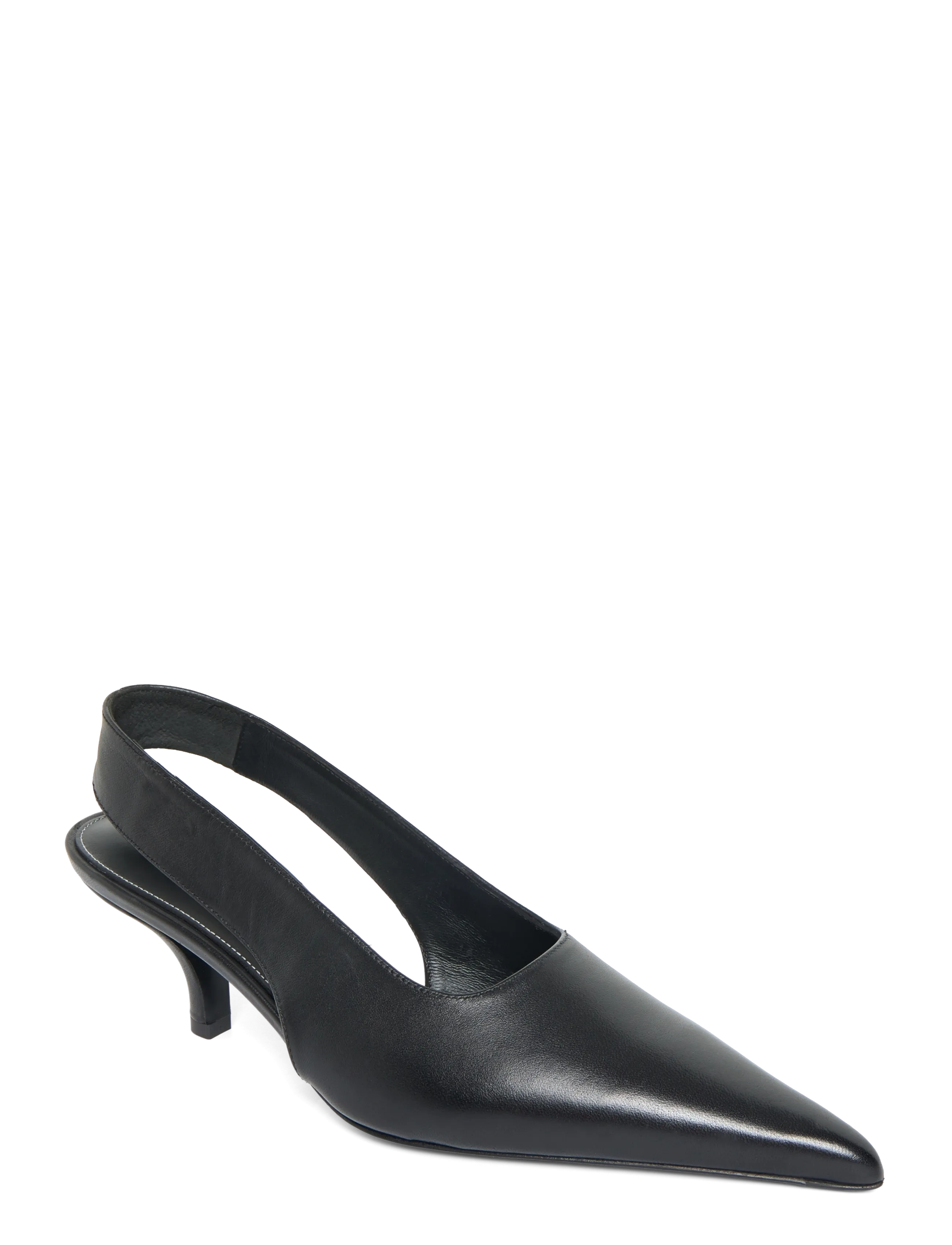 TOTEME Classic Leather Slingback Pumps, 37, Heels, Schwarz - Frauen