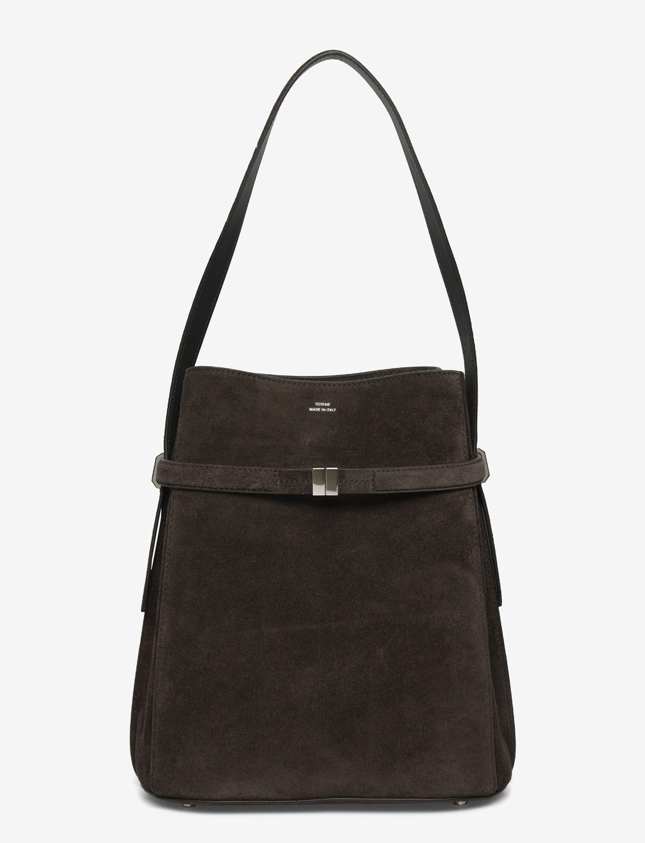 TOTEME - Belted Bucket Bag - bucket bags - brown - 0