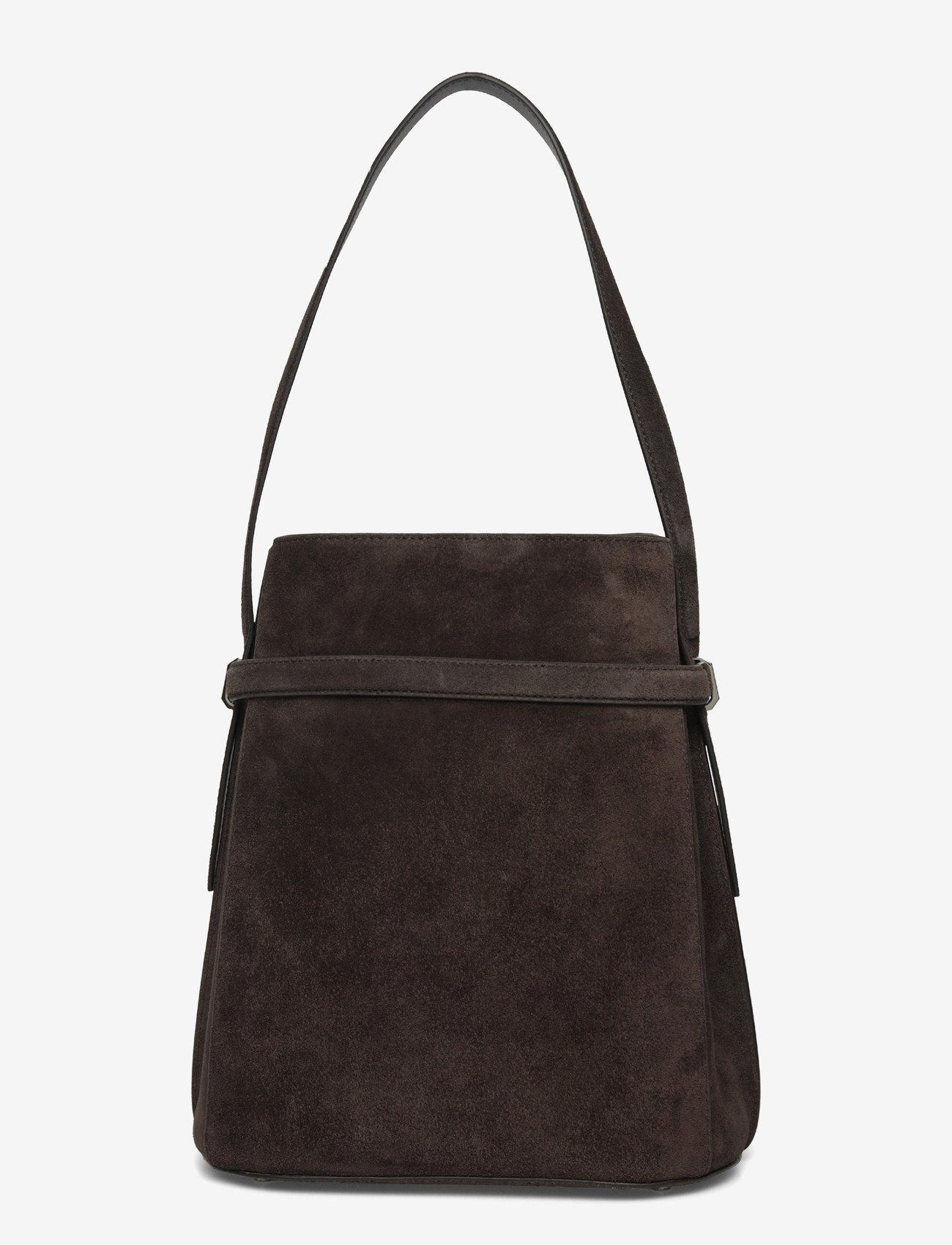 TOTEME - Belted Bucket Bag - bucket bags - brown - 1