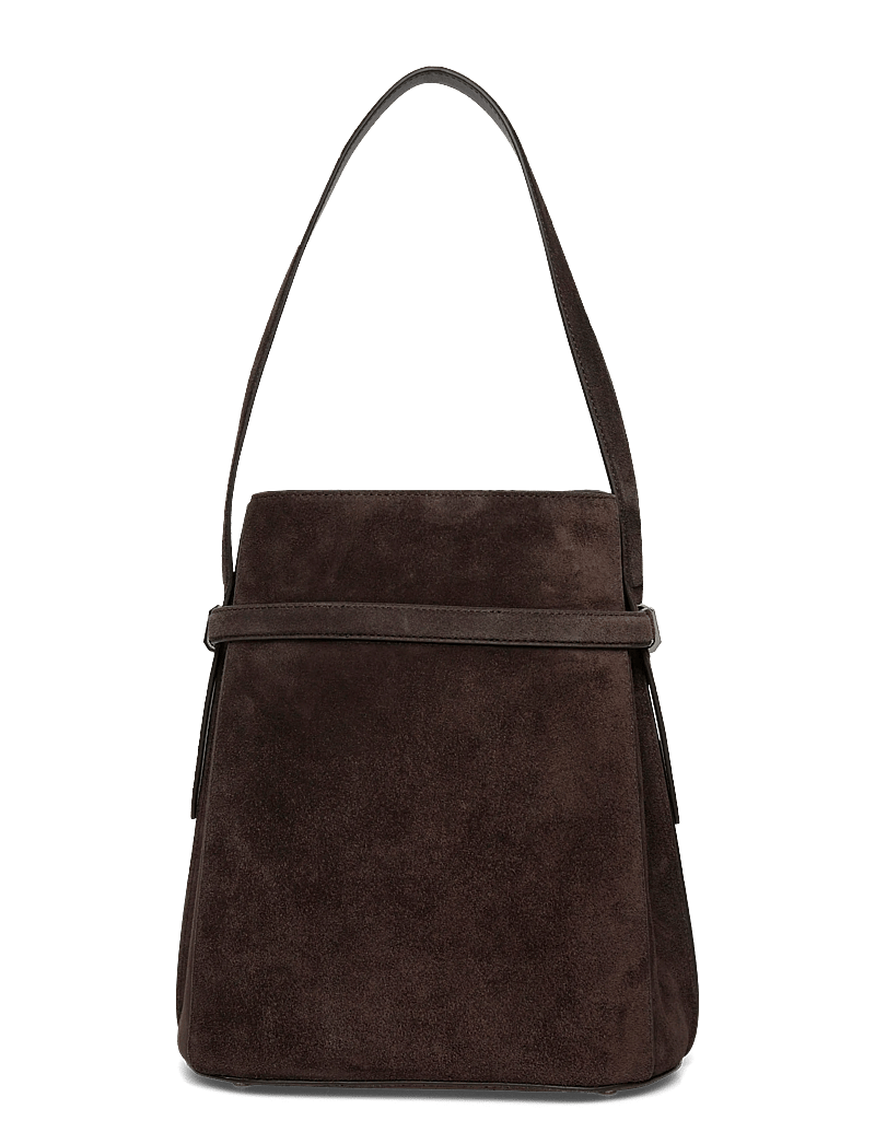 TOTEME - Belted Bucket Bag - bucket bags - brown - 1