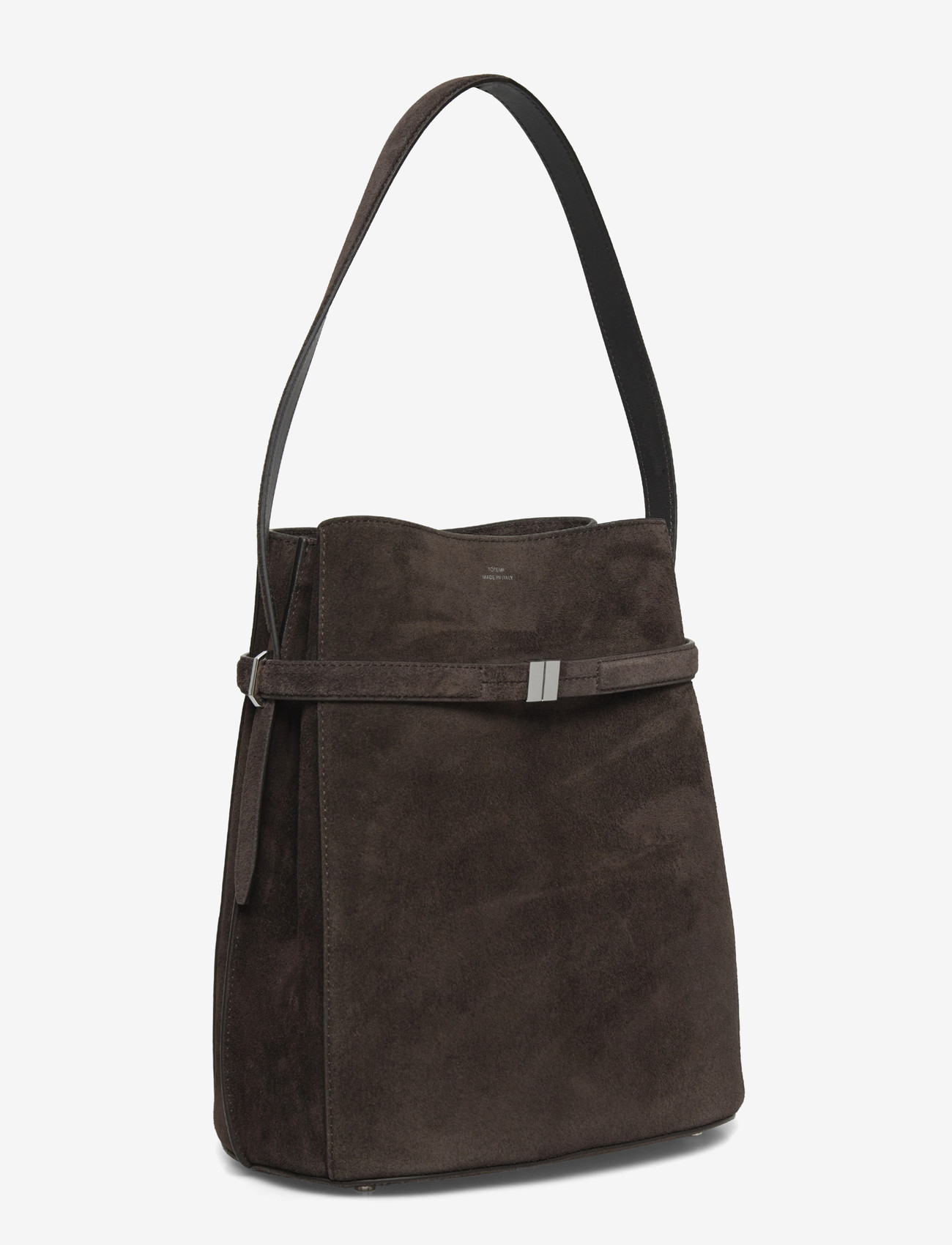 TOTEME - Belted Bucket Bag - bucket bags - brown - 2
