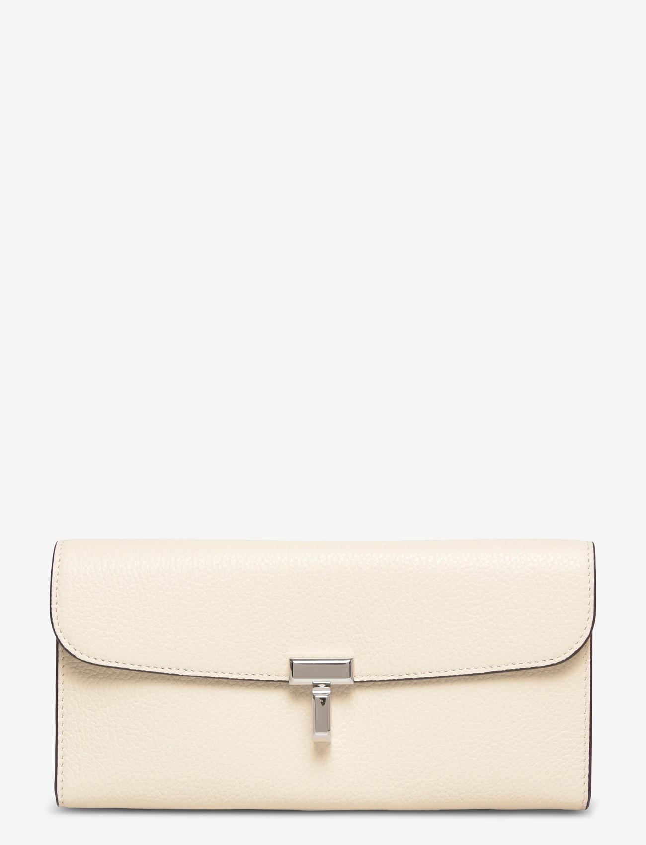 TOTEME - Leather T-Lock Wallet - punge - white - 0