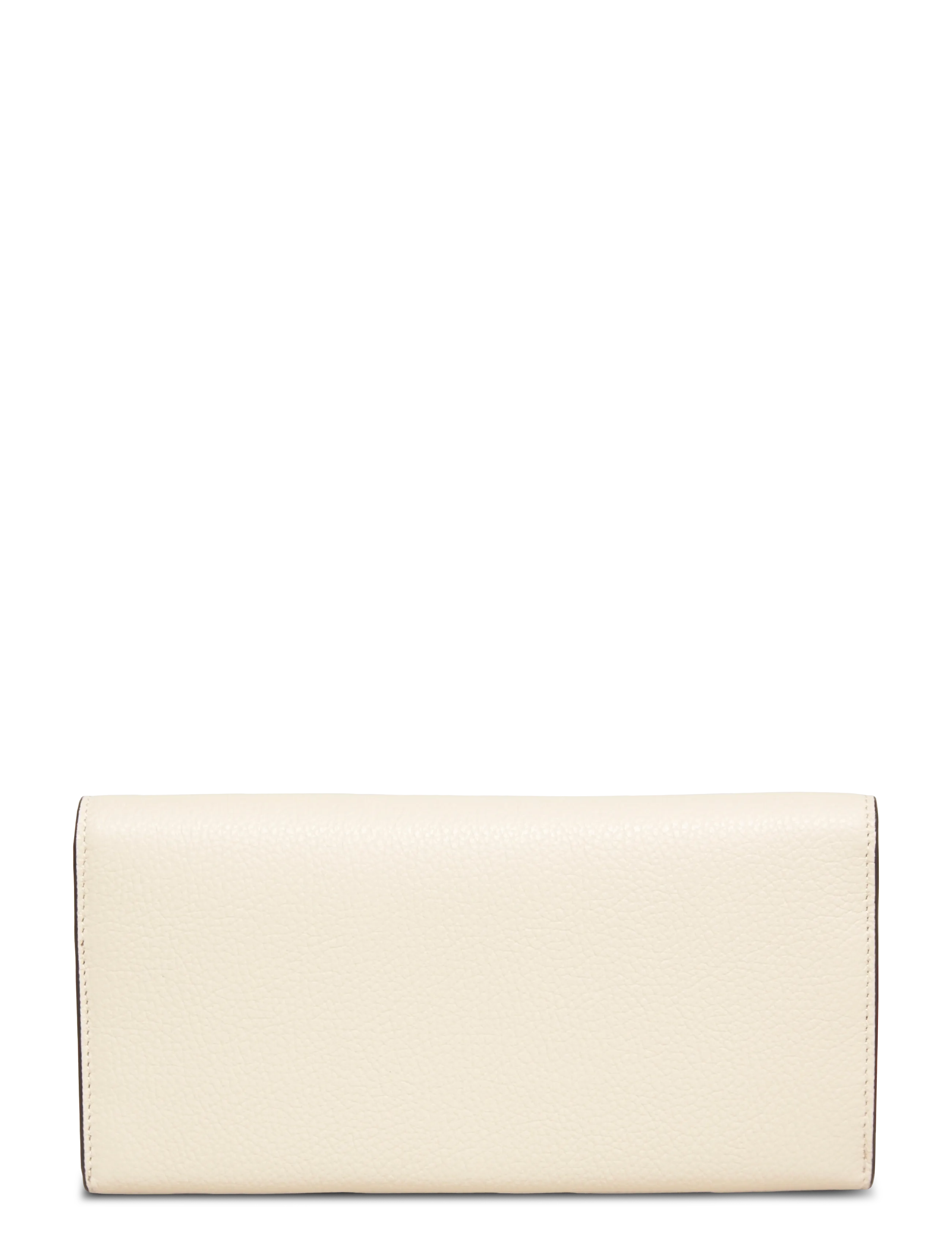 TOTEME - Leather T-Lock Wallet - portemonnaies - white - 1