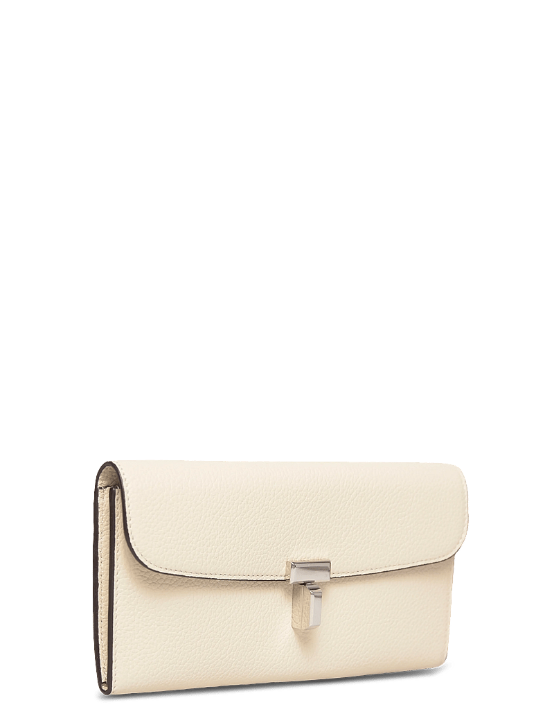 TOTEME - Leather T-Lock Wallet - punge - white - 2
