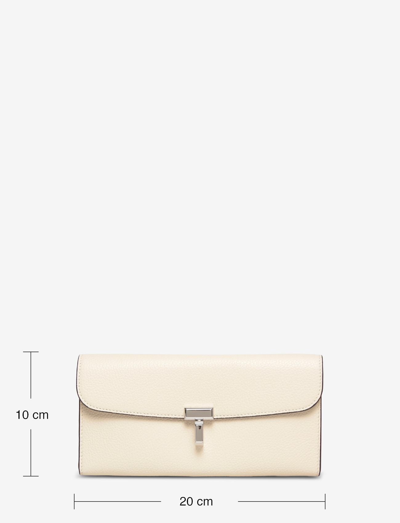 TOTEME - Leather T-Lock Wallet - punge - white - 3