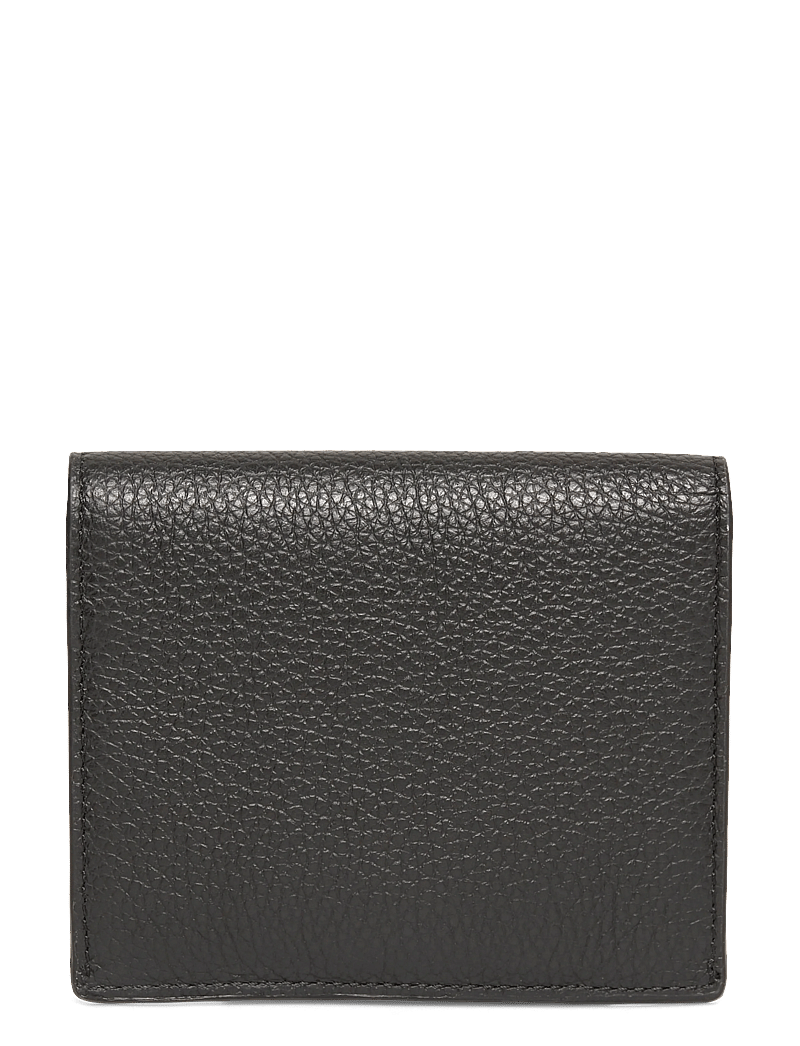 TOTEME - T-Lock leather wallet - plånböcker - black - 1