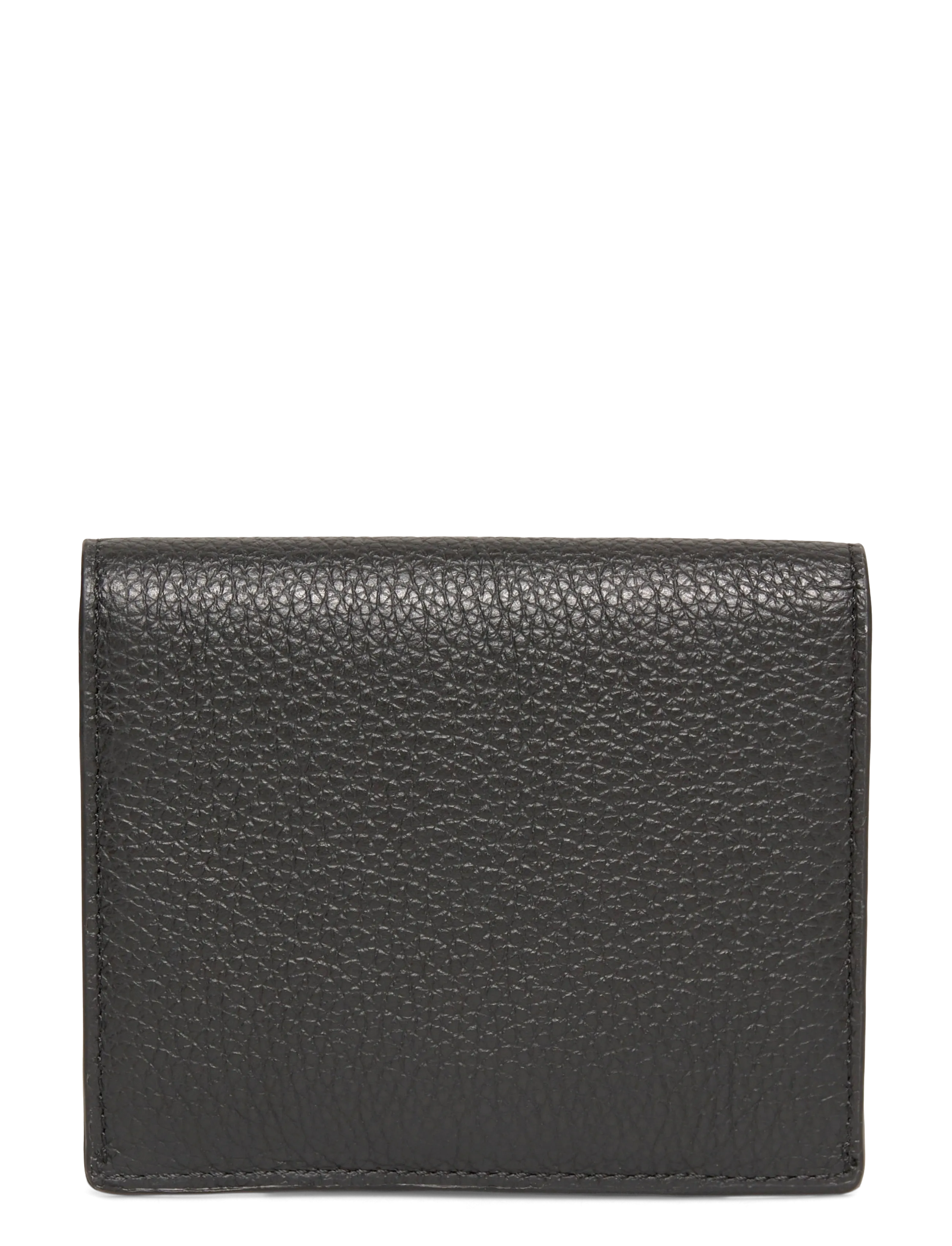 TOTEME - T-Lock leather wallet - wallets - black - 1
