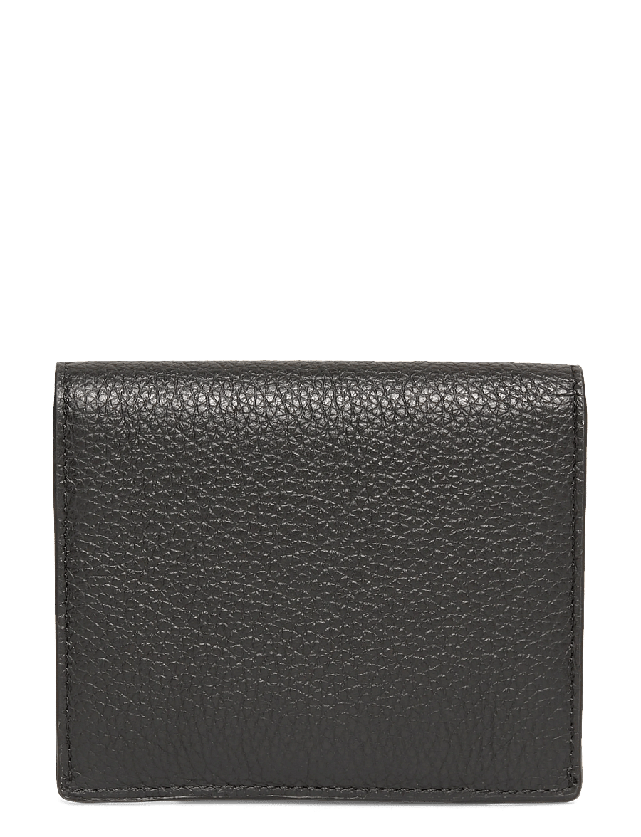 TOTEME - T-Lock leather wallet - wallets - black - 1