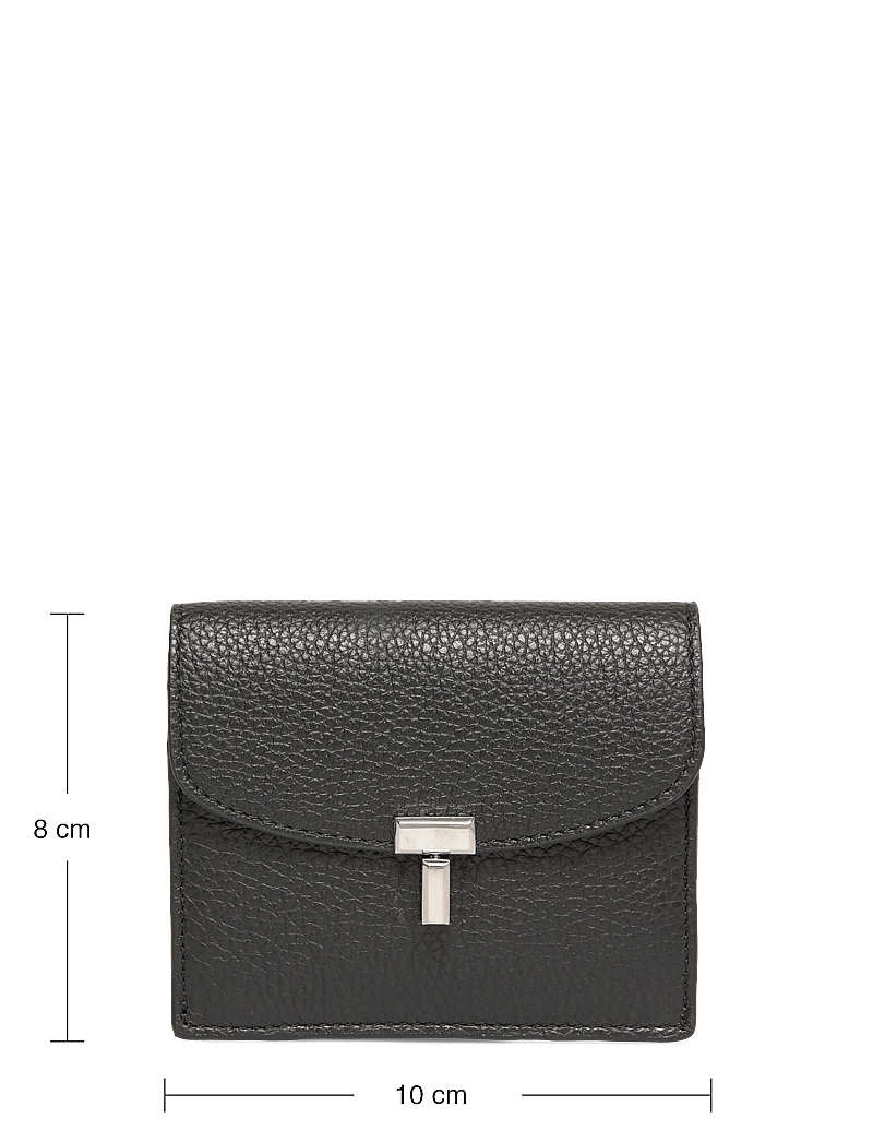 TOTEME - T-Lock leather wallet - plånböcker - black - 3