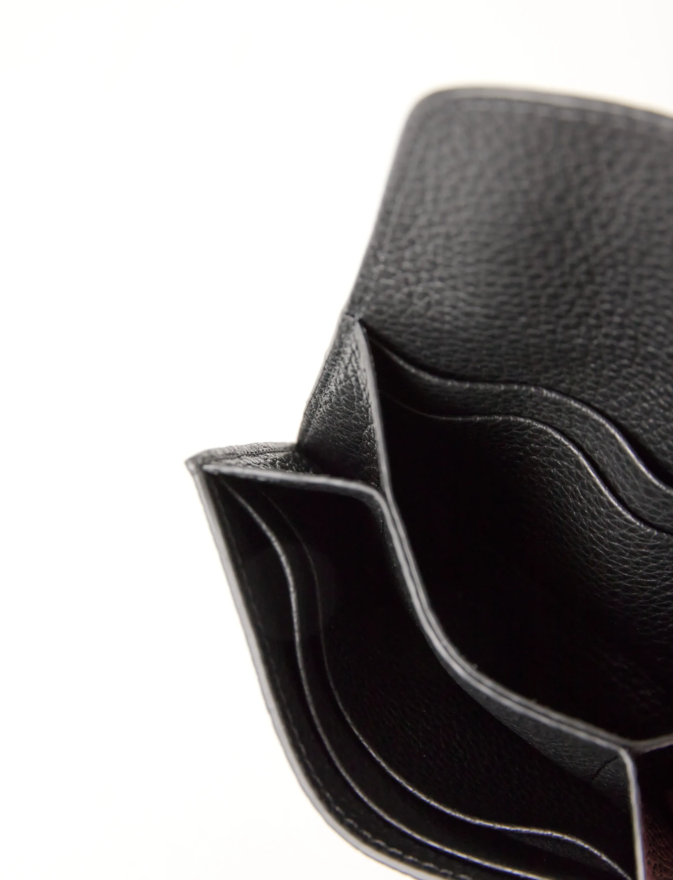 TOTEME - T-Lock leather wallet - wallets - black - 4