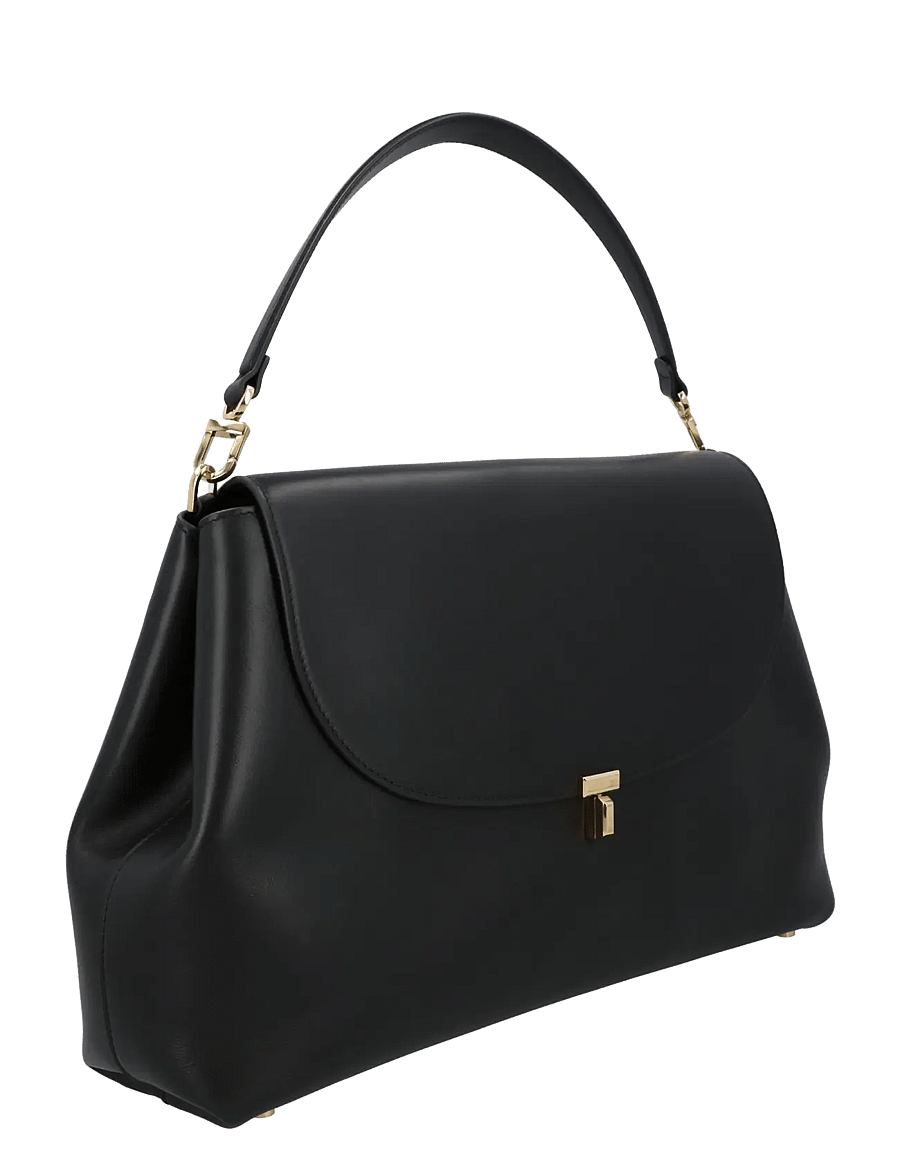 TOTEME - T Lock Satchel Bag - særlige begivenheder - black - 2