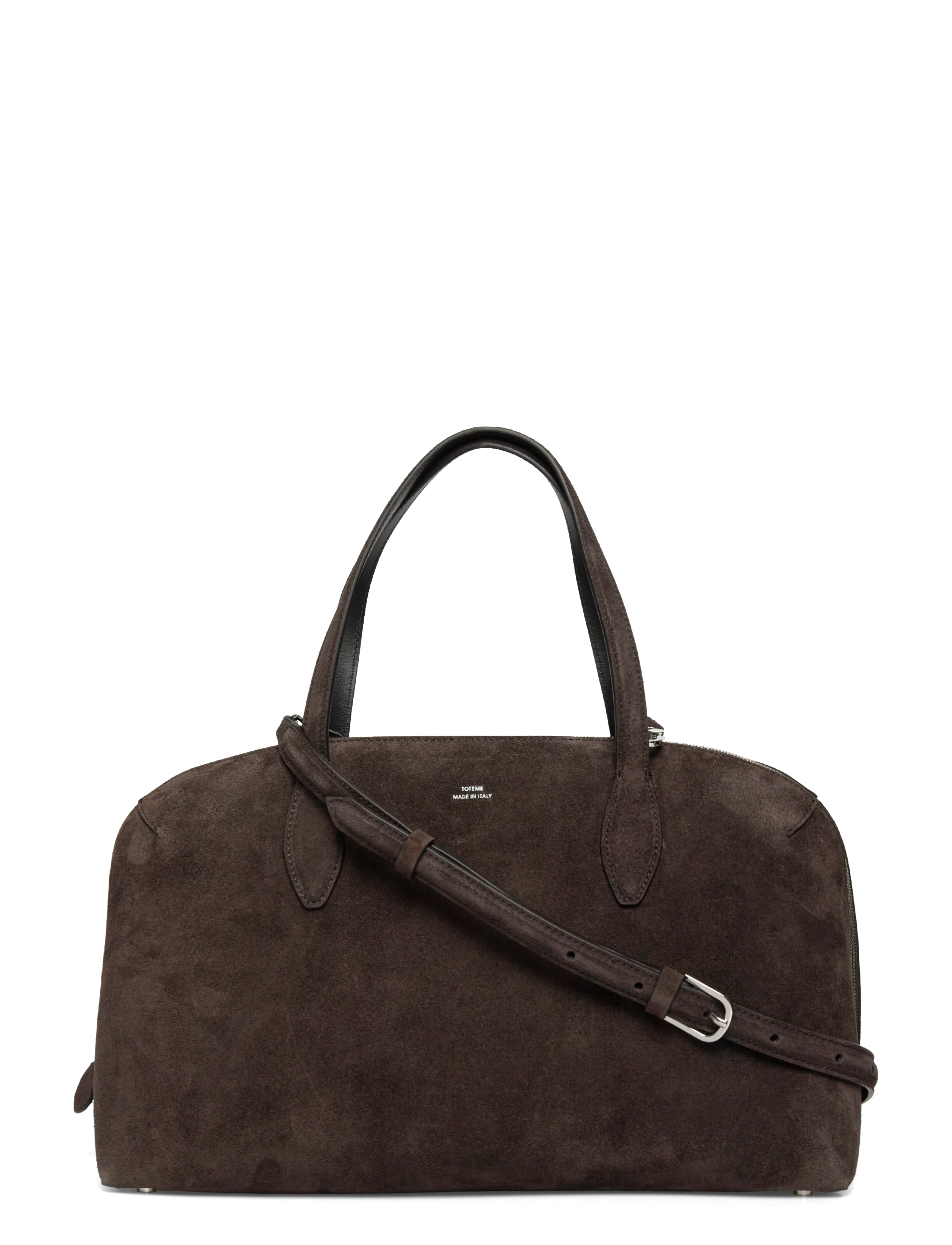 TOTEME Medium Suede Day Tote - Bags - BROWN / brown