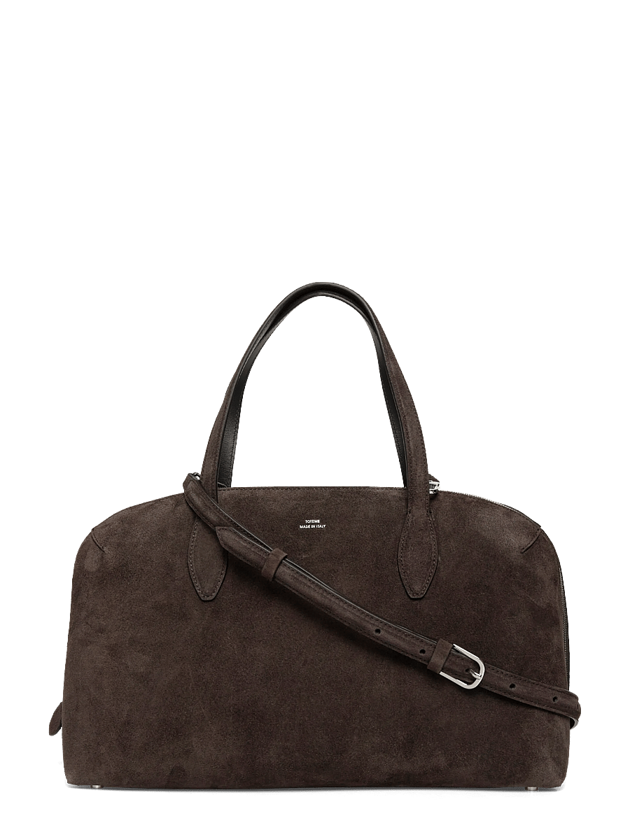 TOTEME - Medium Suede Day Tote - tote bags - brown - 0
