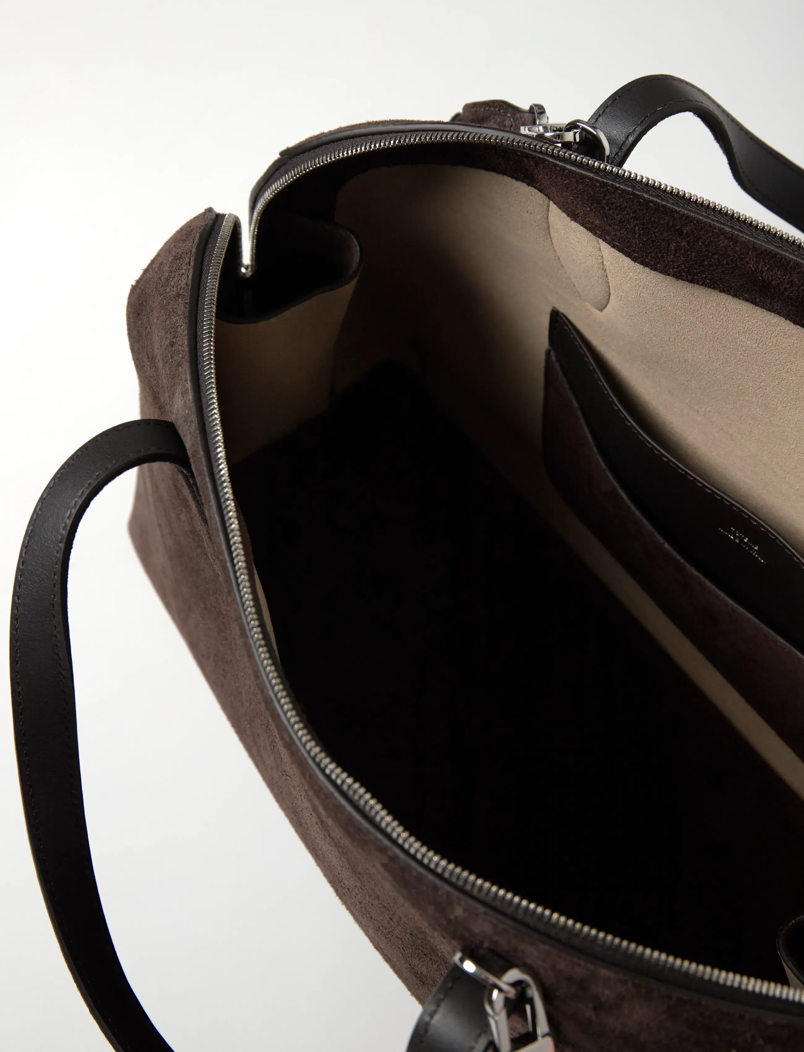 TOTEME - Medium Suede Day Tote - tote bags - brown - 5