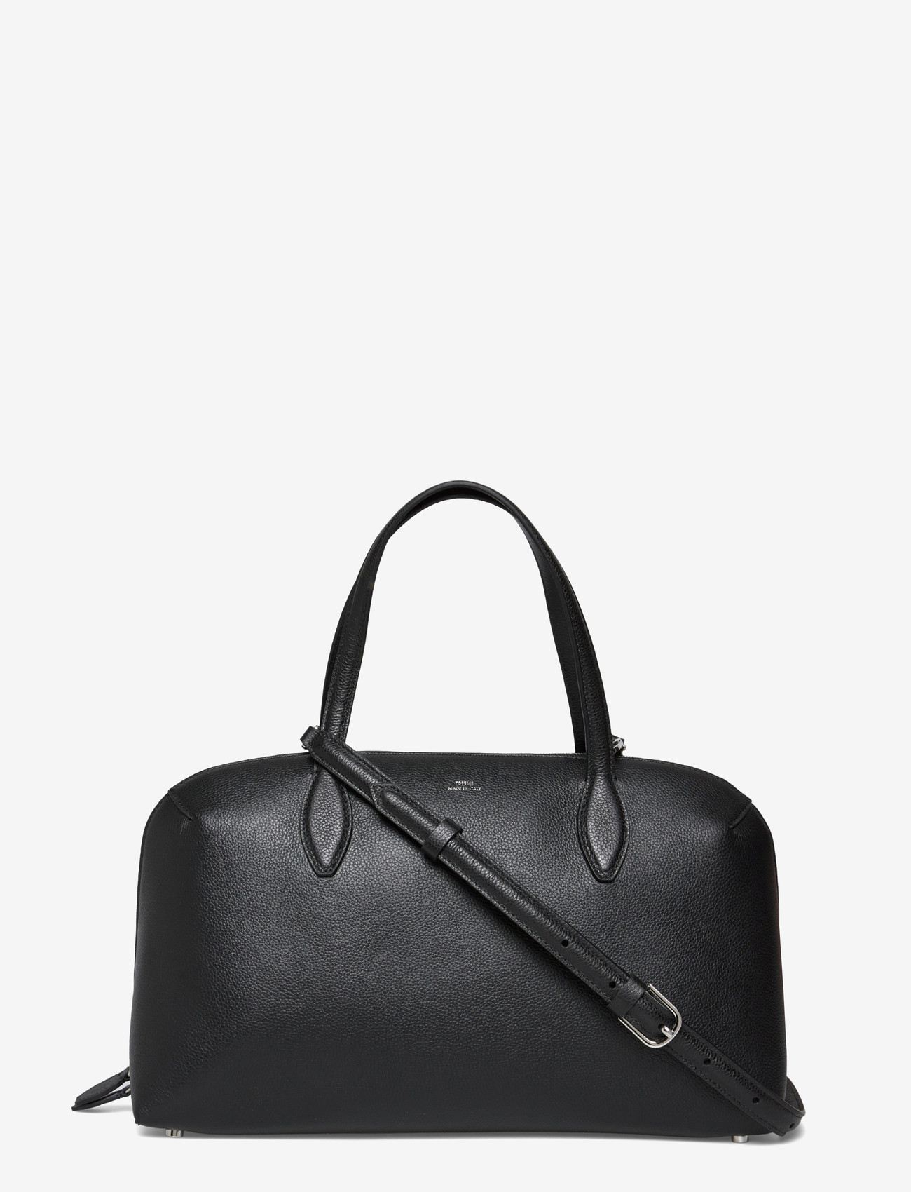 Toteme - Medium Grained-Leather Day Tote - fashion trends - black - 0