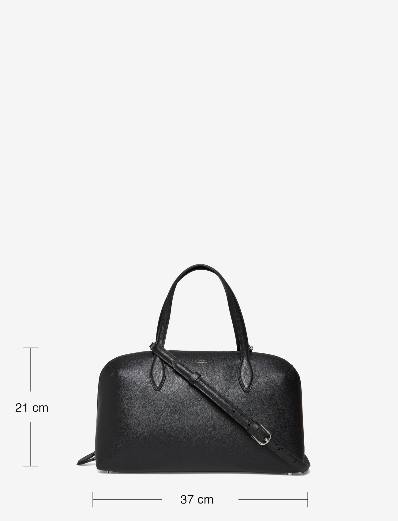 Toteme - Medium Grained-Leather Day Tote - fashion trends - black - 3