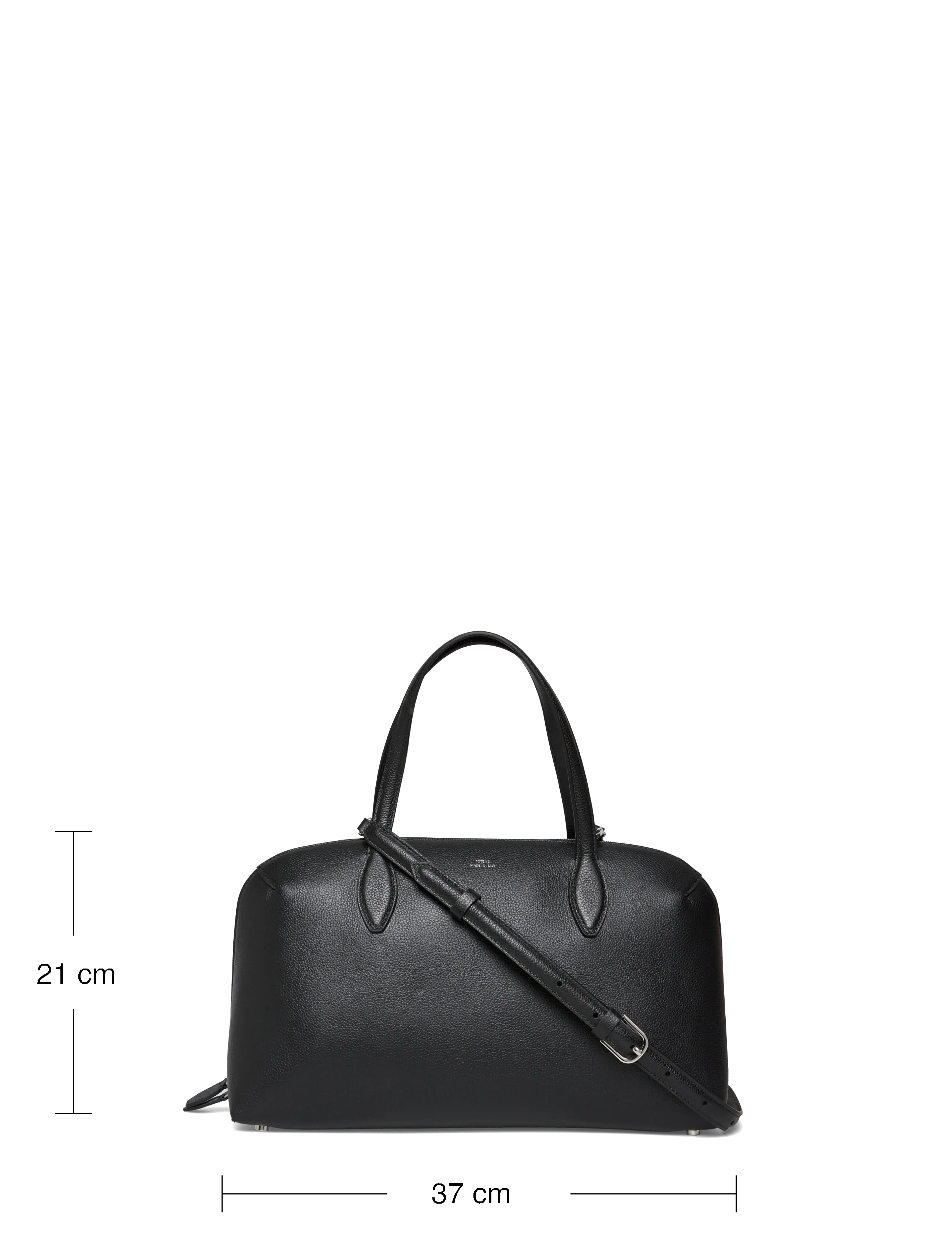 TOTEME - Medium Grained-Leather Day Tote - mode trends - black - 3