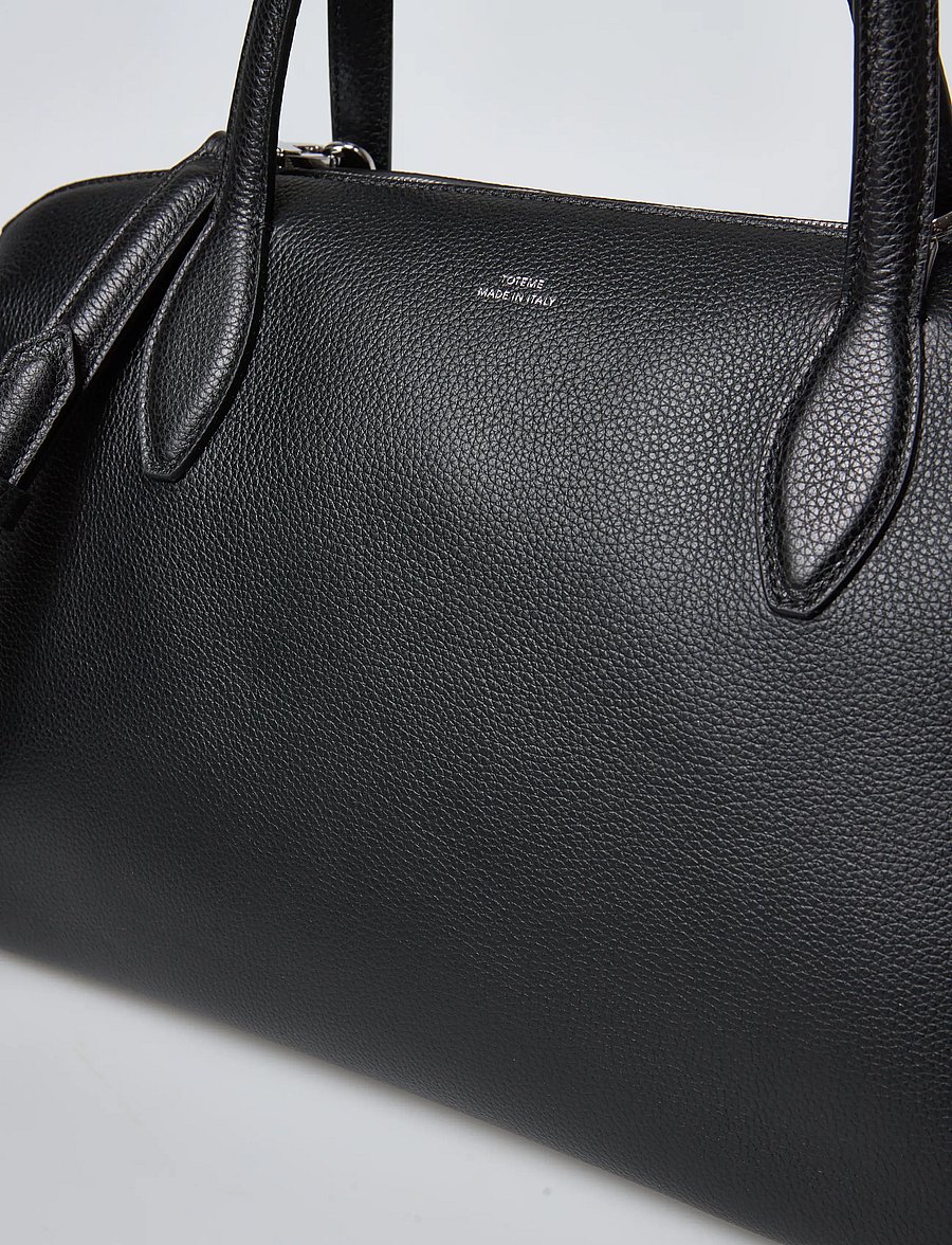 TOTEME - Medium Grained-Leather Day Tote - moetrendid - black - 4