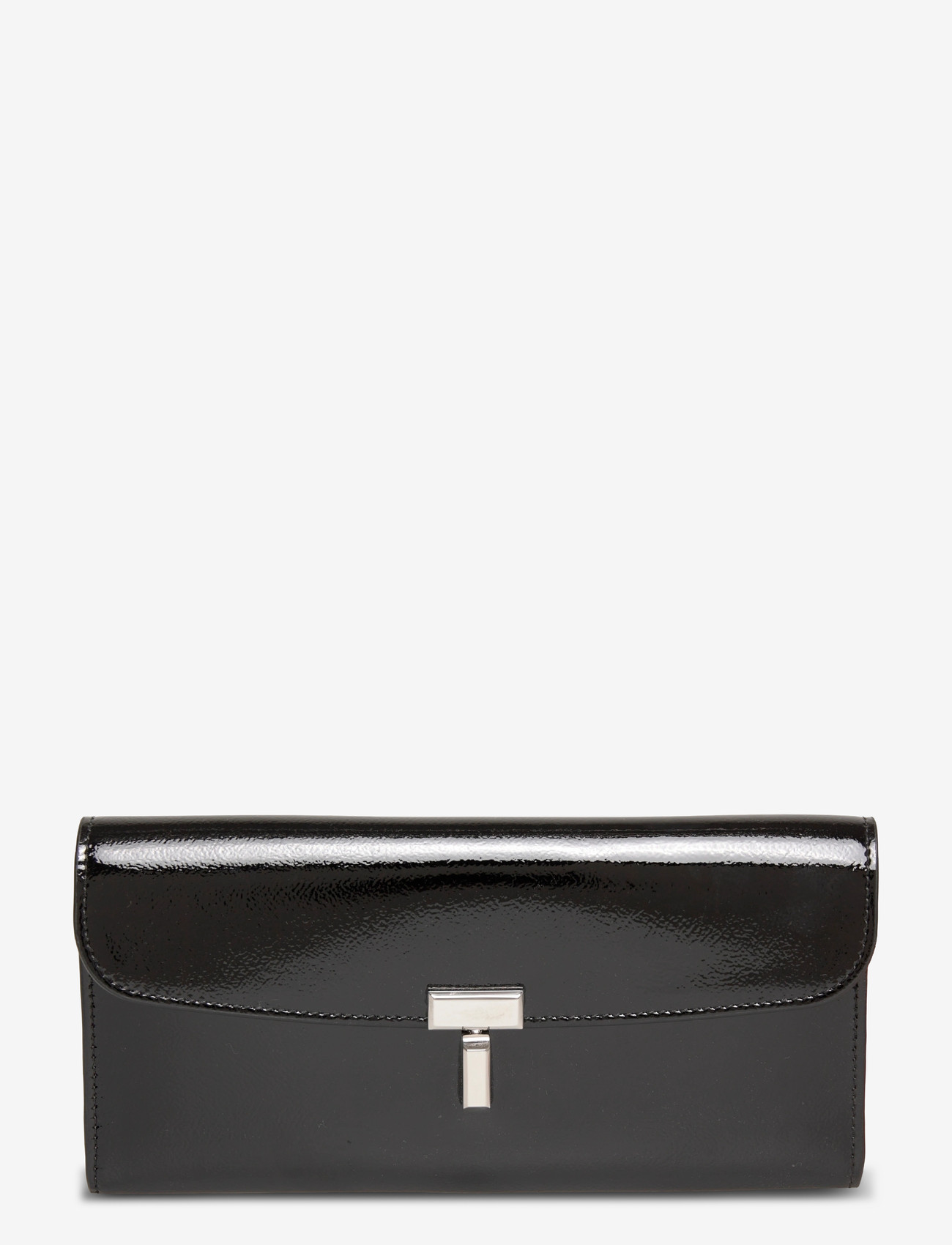 TOTEME - T-Lock leather wallet - punge - black - 0