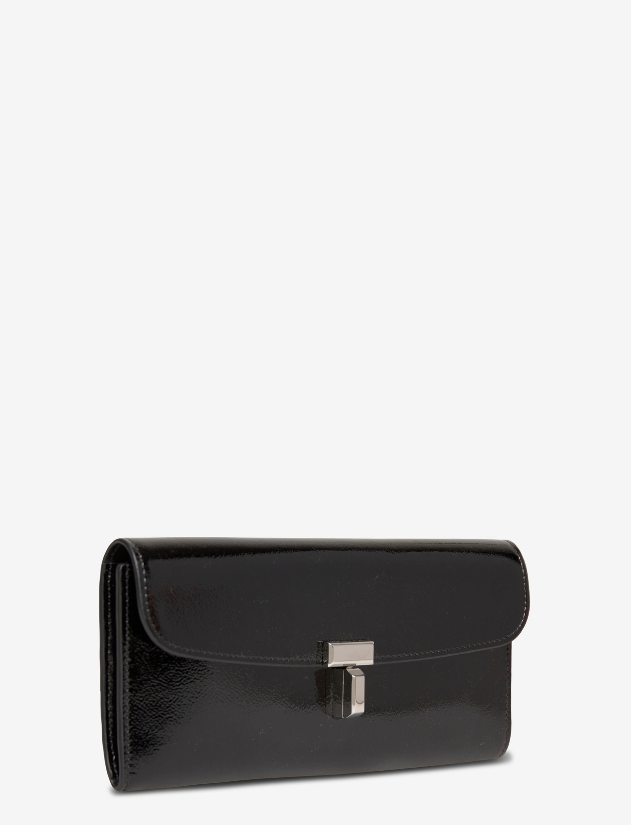 TOTEME - T-Lock leather wallet - punge - black - 2