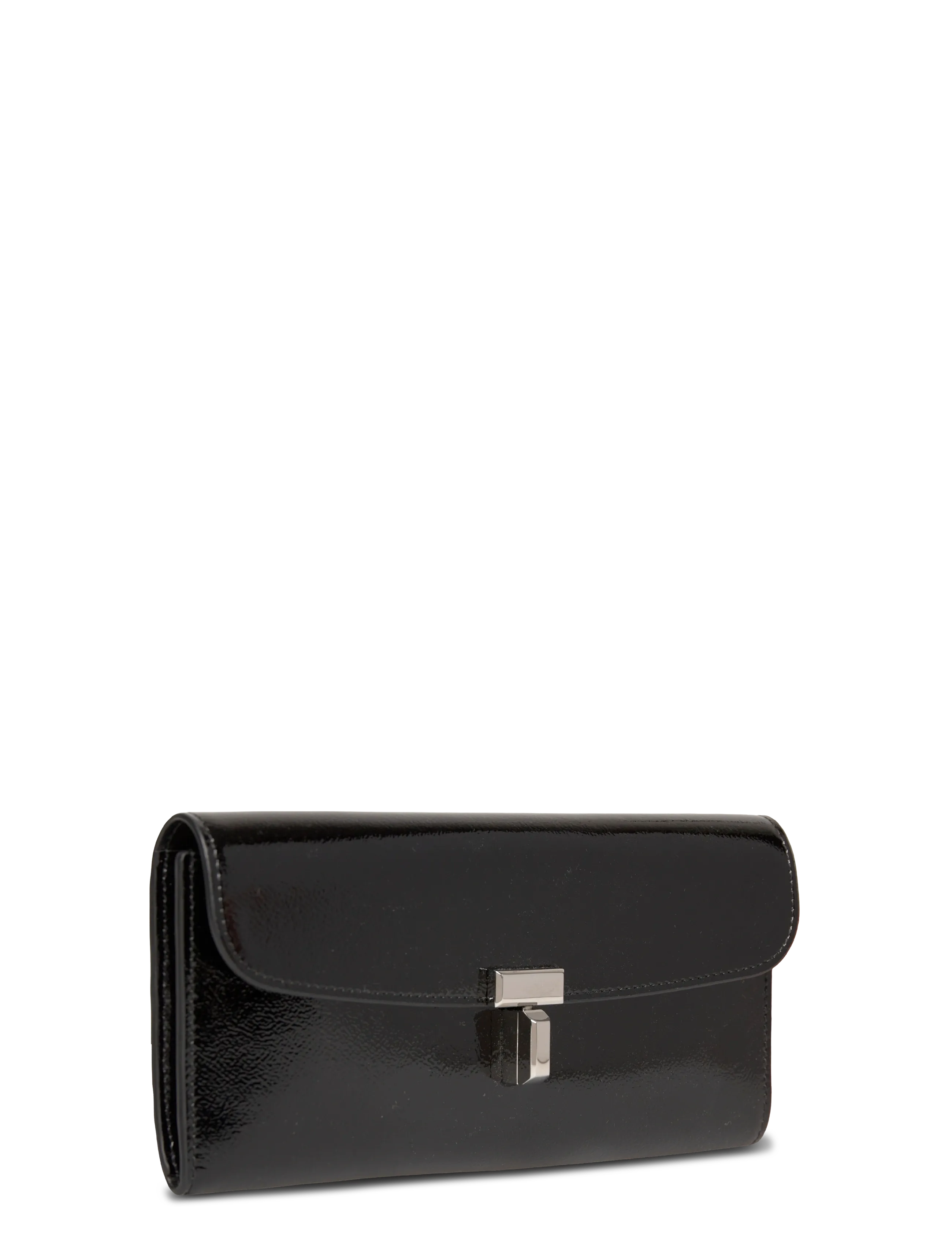 TOTEME - T-Lock leather wallet - wallets - black - 2