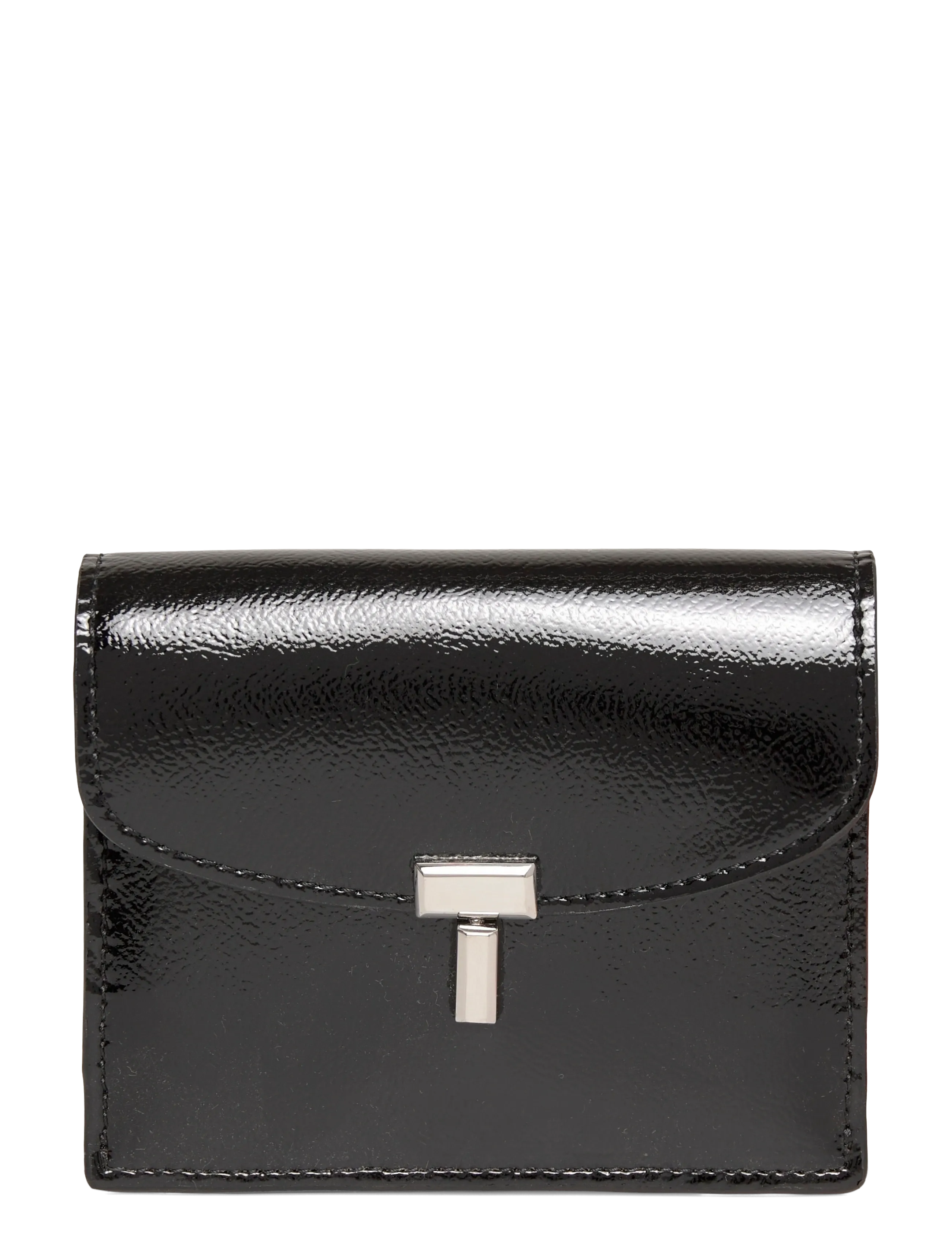 TOTEME T-Lock Leather Wallet, One Size, Card Holders & Wallets, Schwarz - Frauen