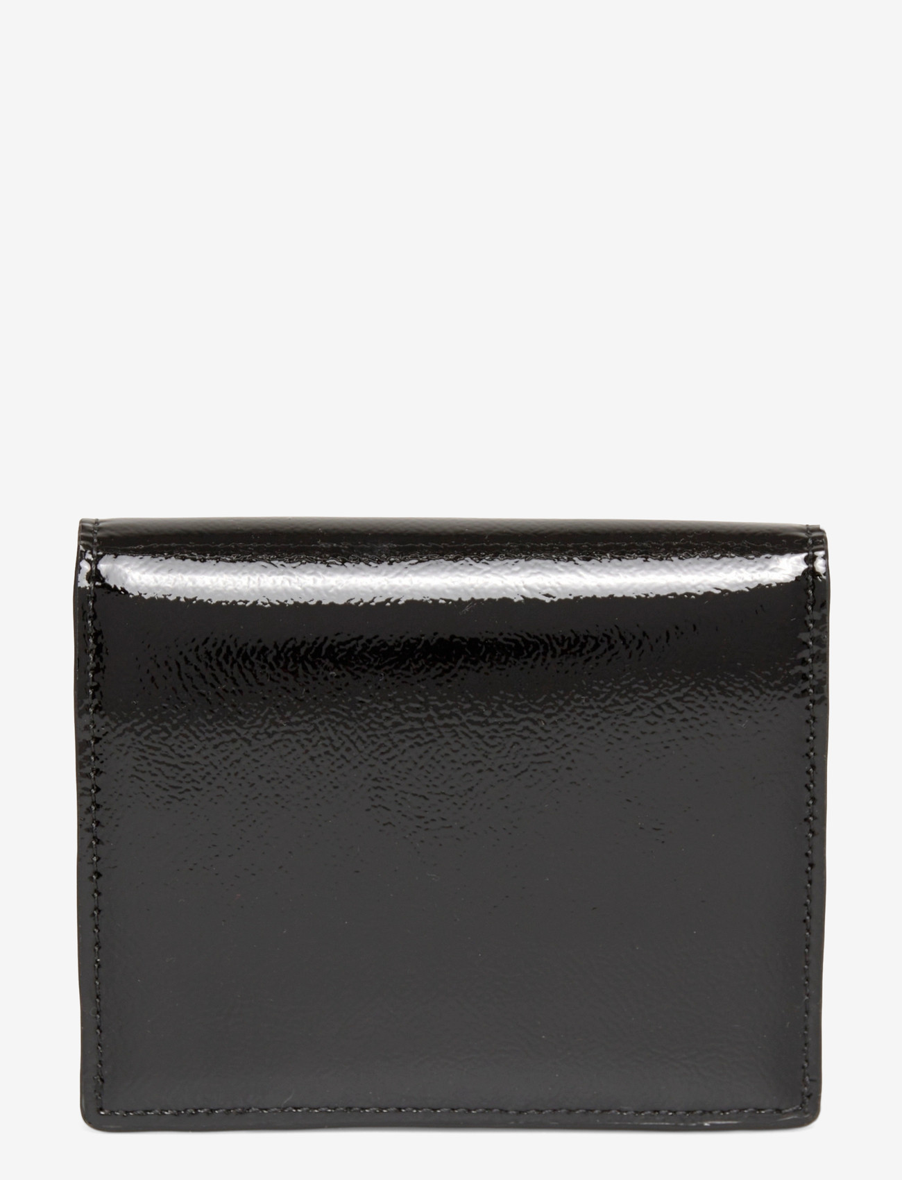TOTEME - T-Lock leather wallet - wallets - black - 1