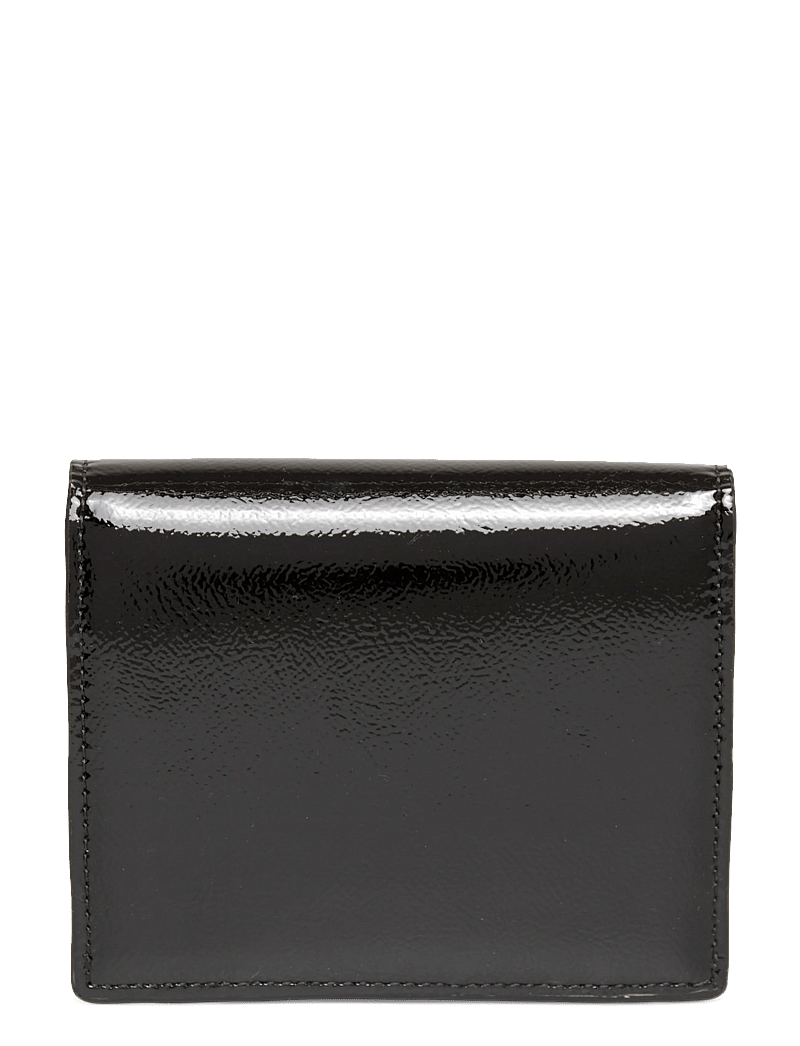 TOTEME - T-Lock leather wallet - wallets - black - 1