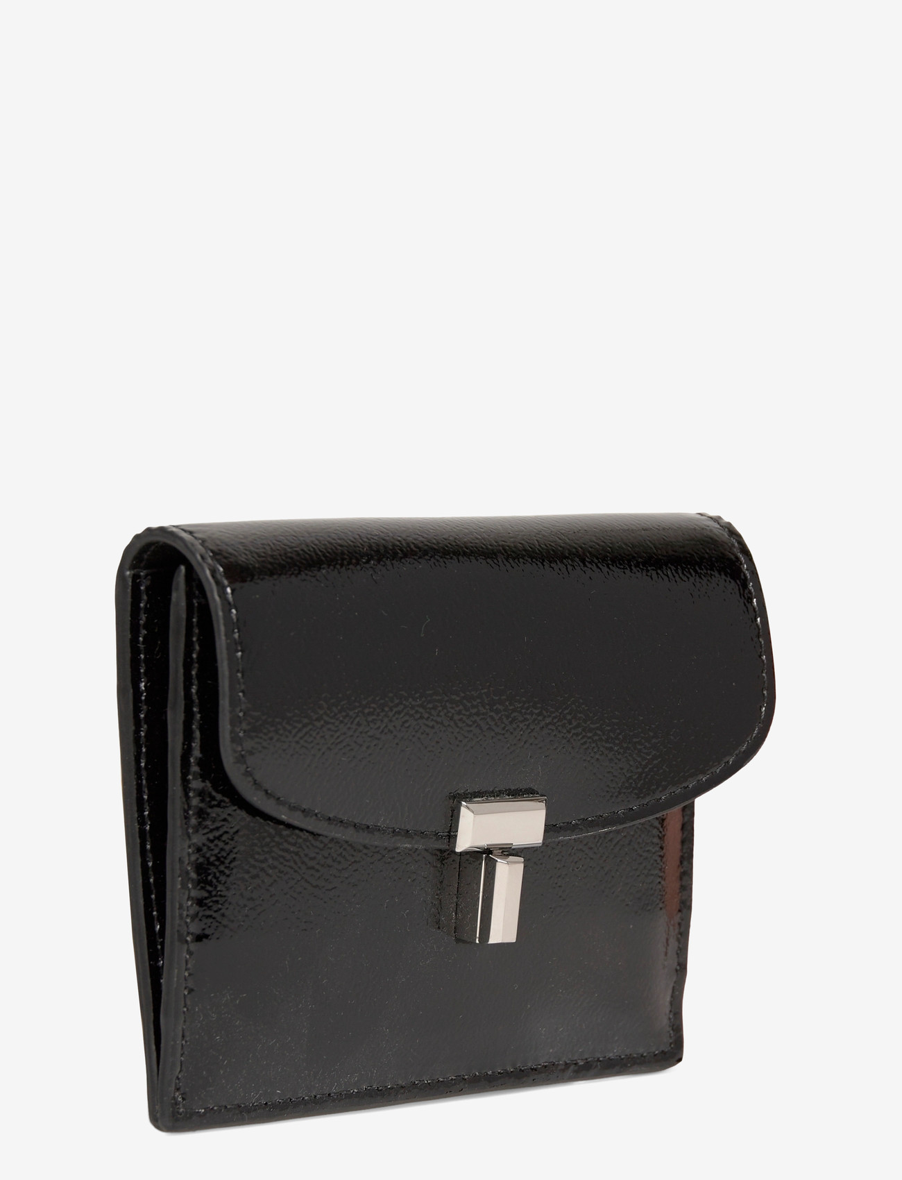 TOTEME - T-Lock leather wallet - wallets - black - 2