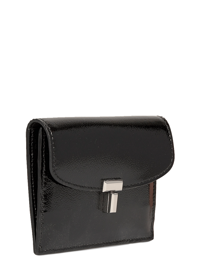 TOTEME - T-Lock leather wallet - wallets - black - 2