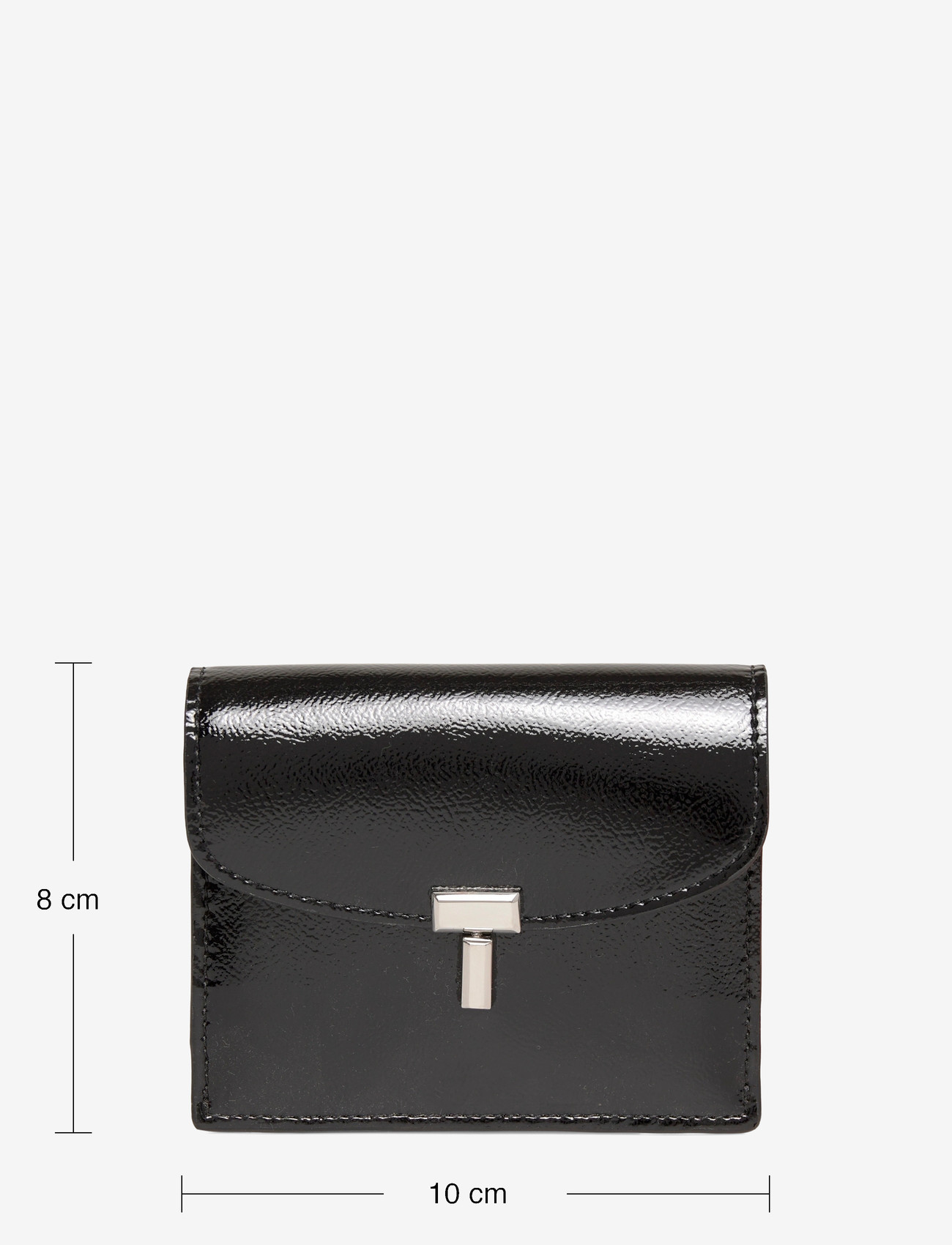 TOTEME - T-Lock leather wallet - wallets - black - 3