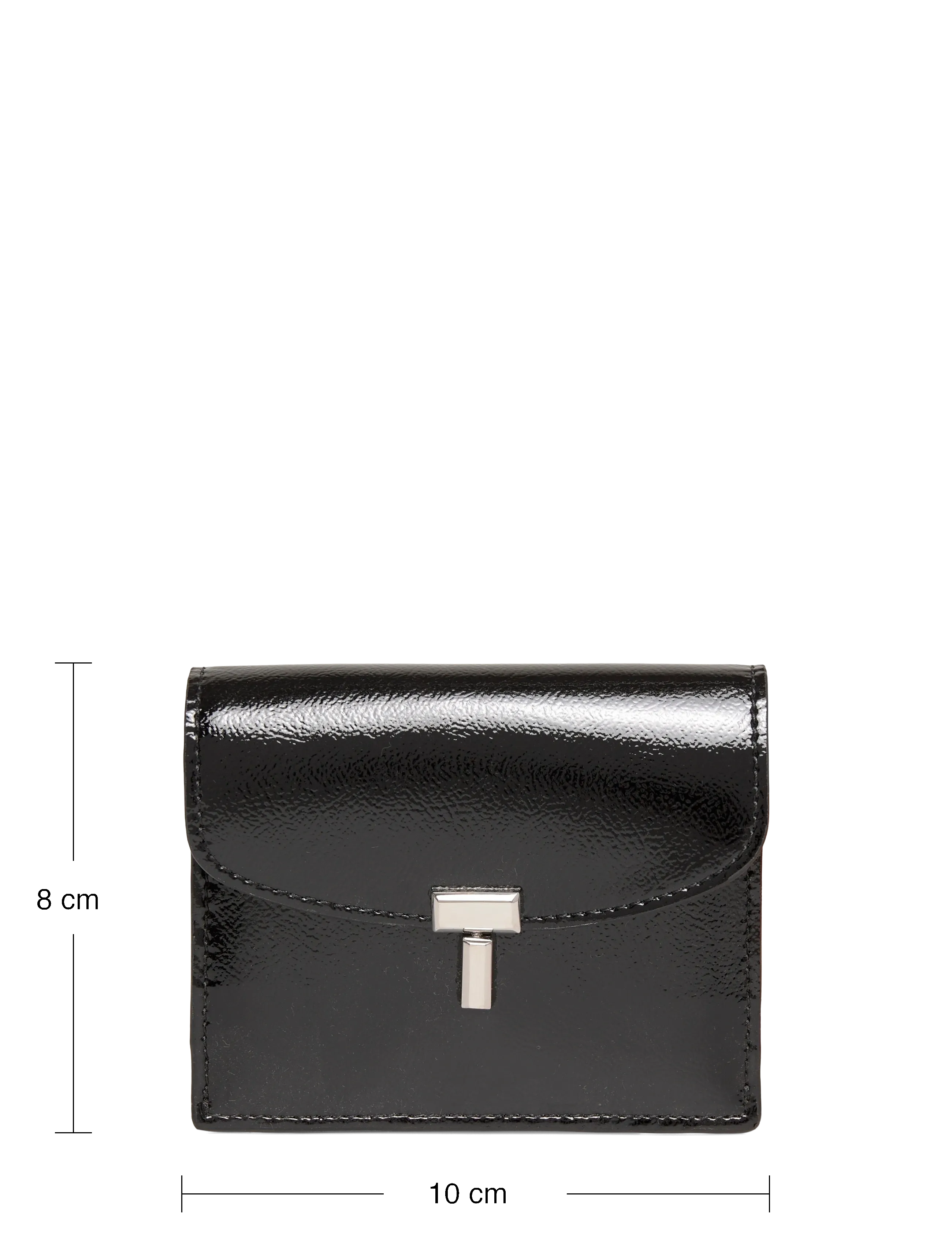 TOTEME - T-Lock leather wallet - portemonnaies - black - 3