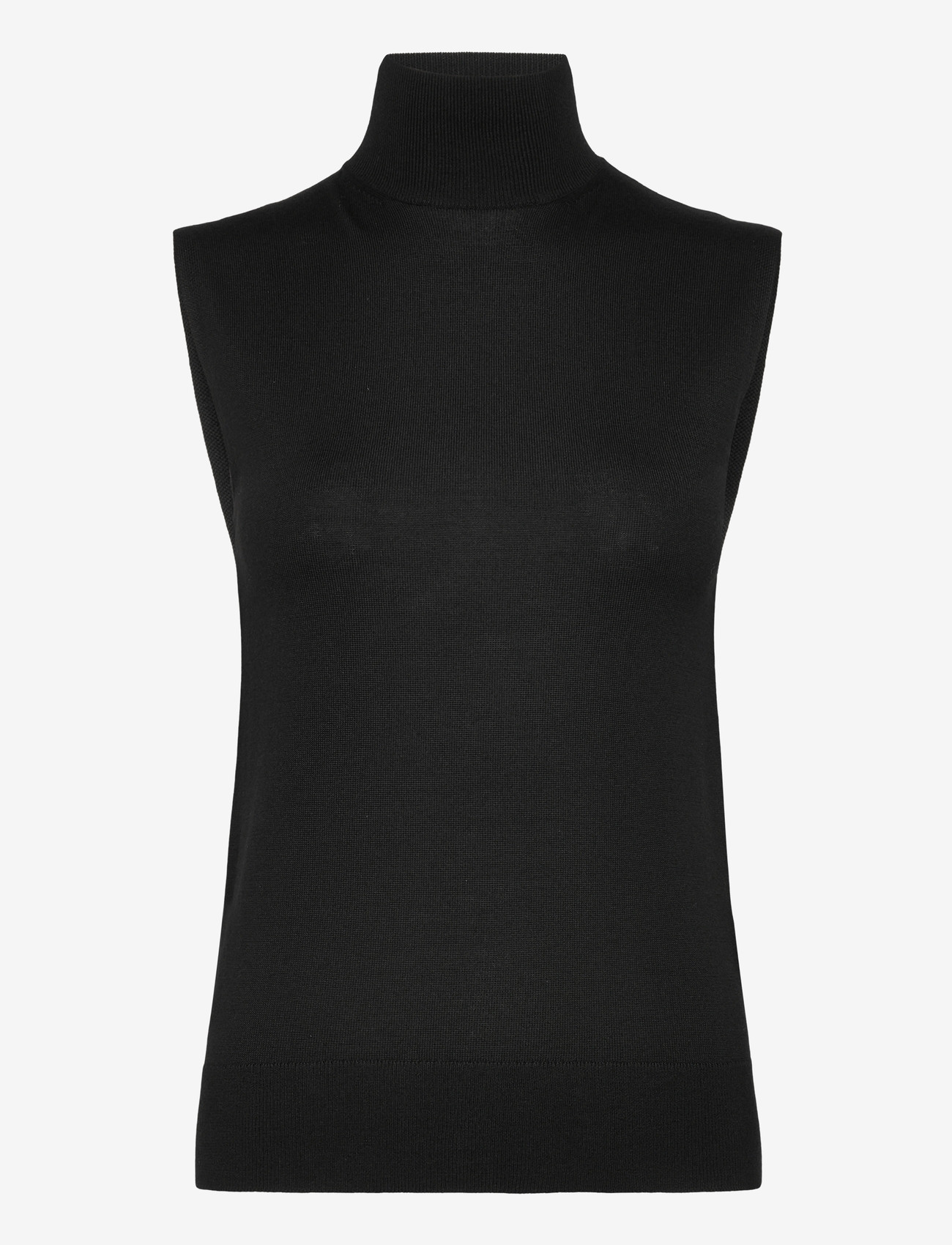TOTEME - Sleeveless Turtleneck Top - rullekraver - black - 0