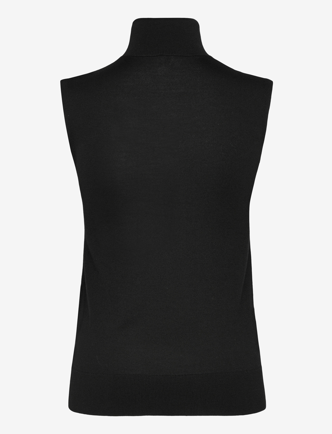 TOTEME - Sleeveless Turtleneck Top - rullekraver - black - 1